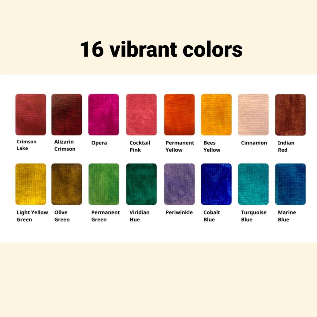 Viviva Watercolor Set - 16 Spring Colors