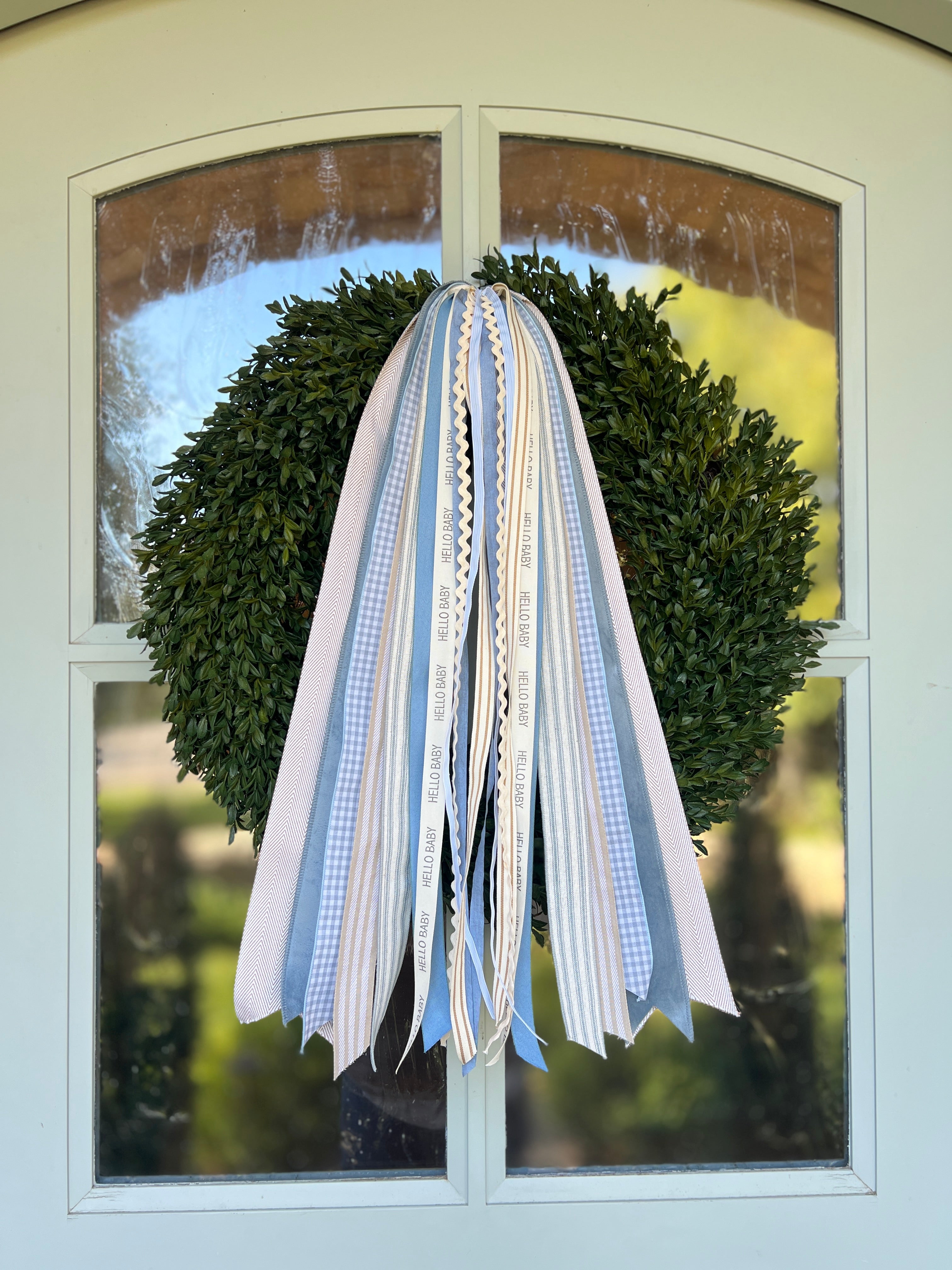 It's a Boy Wreath Ribbon