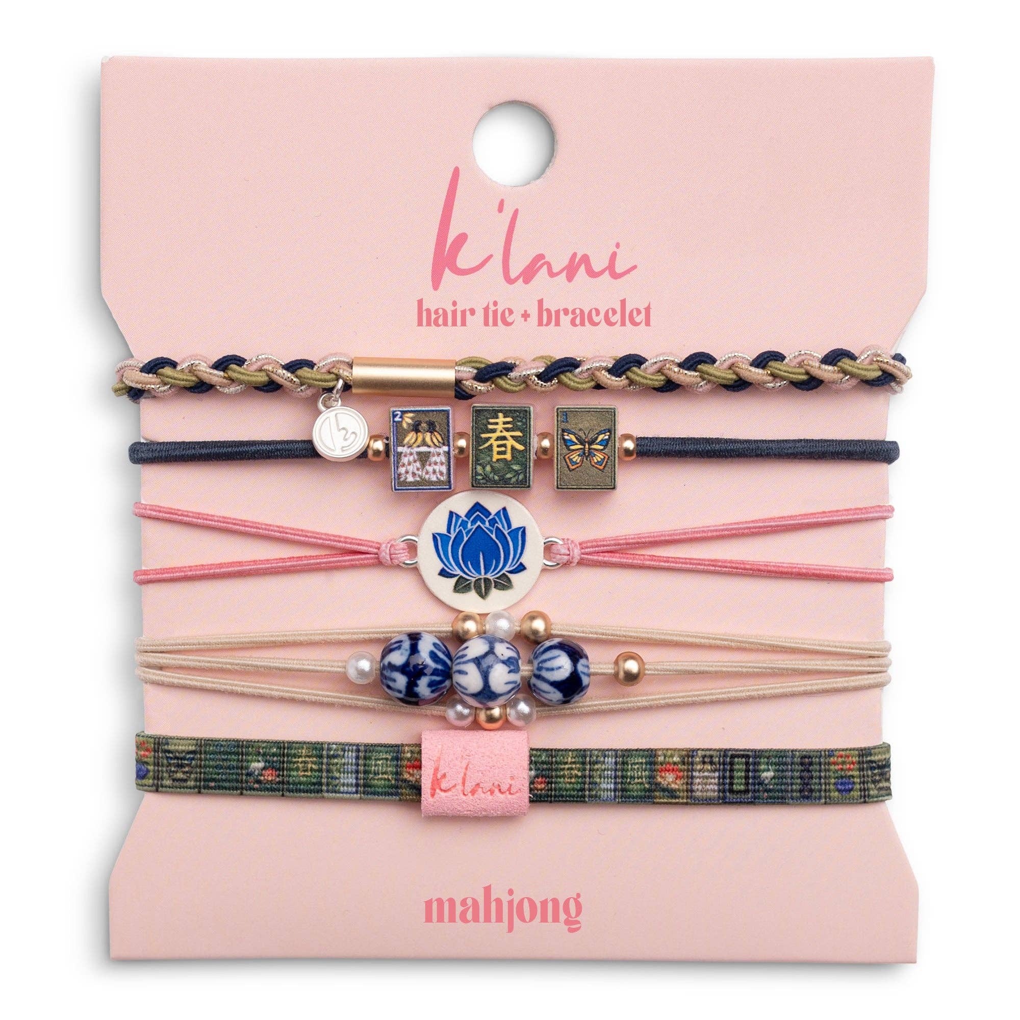 "Mahjong"  Hair Tie Bracelets