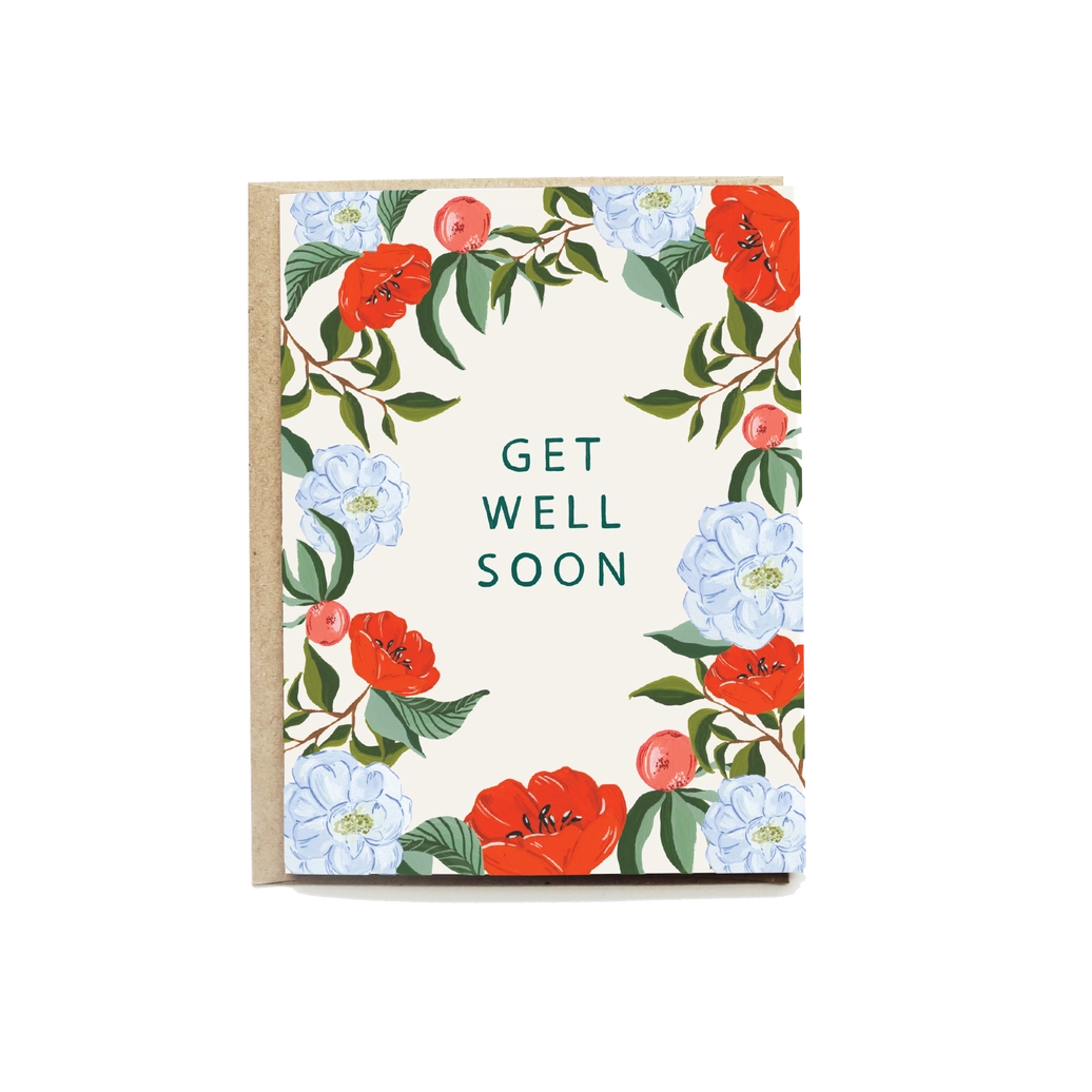 Peach Patch Get Well Greeting Card