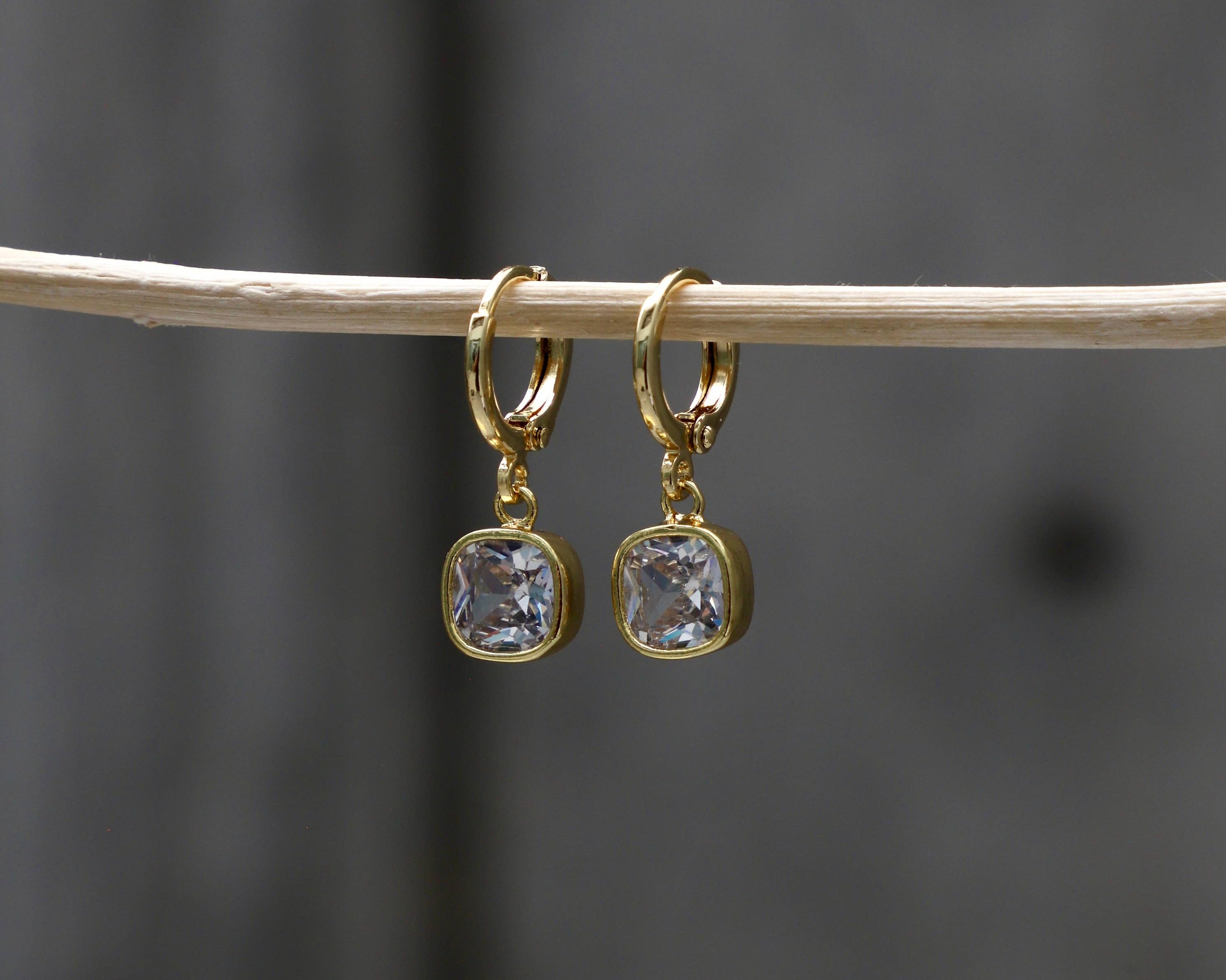 Isla Square Drop Earrings