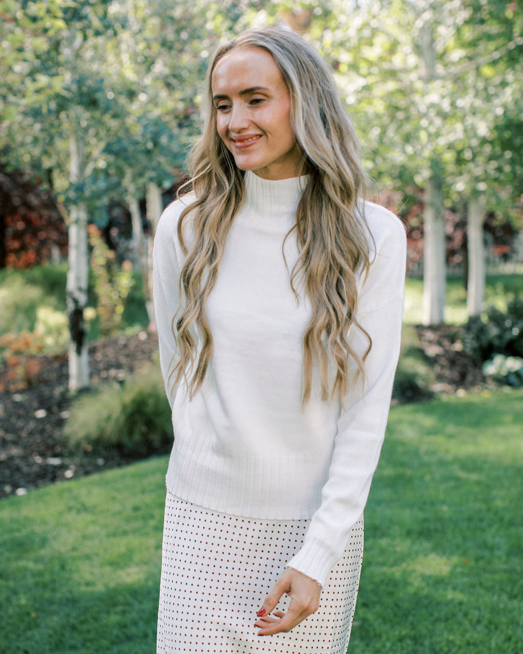 Georgia Mockneck Knit Top