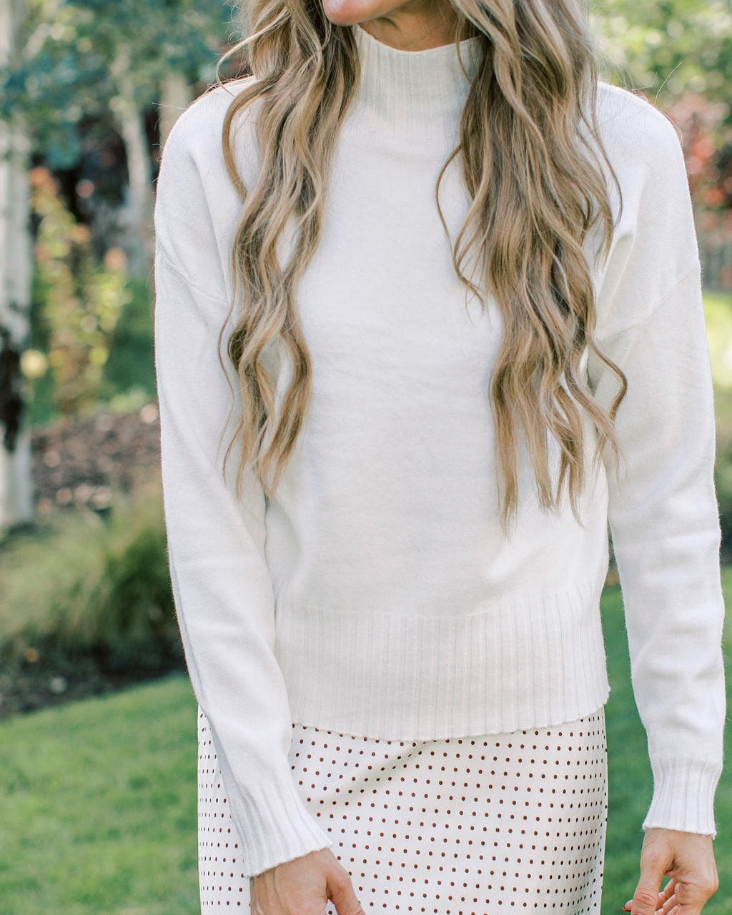 Georgia Mockneck Knit Top
