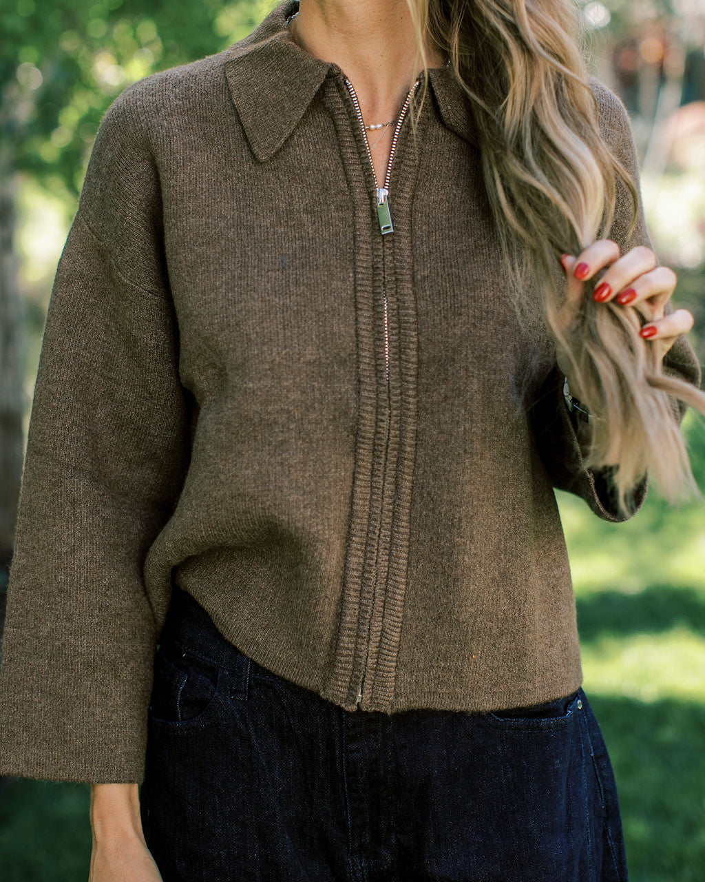 Marmee Zip-Up Sweater