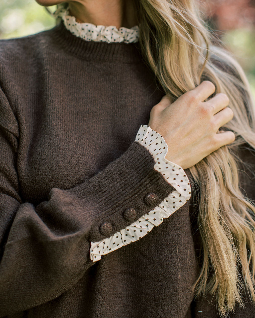 Joanna Ruffle Sweater