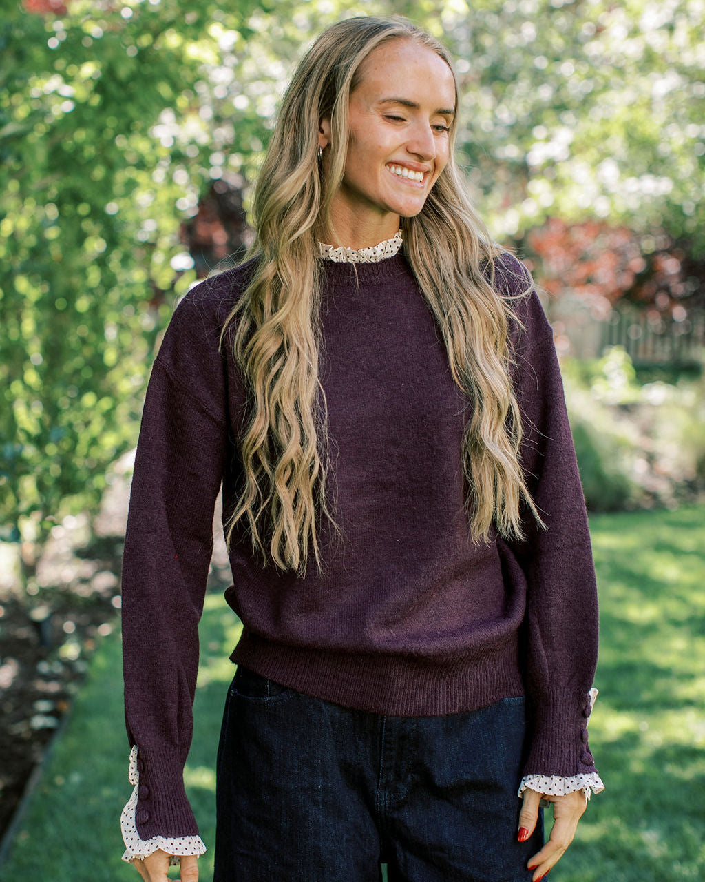 Joanna Ruffle Sweater