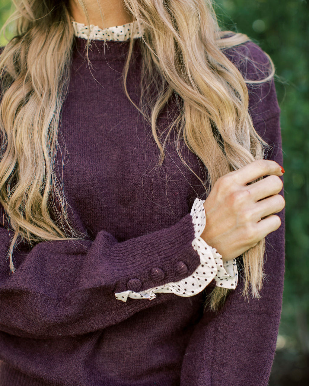 Joanna Ruffle Sweater