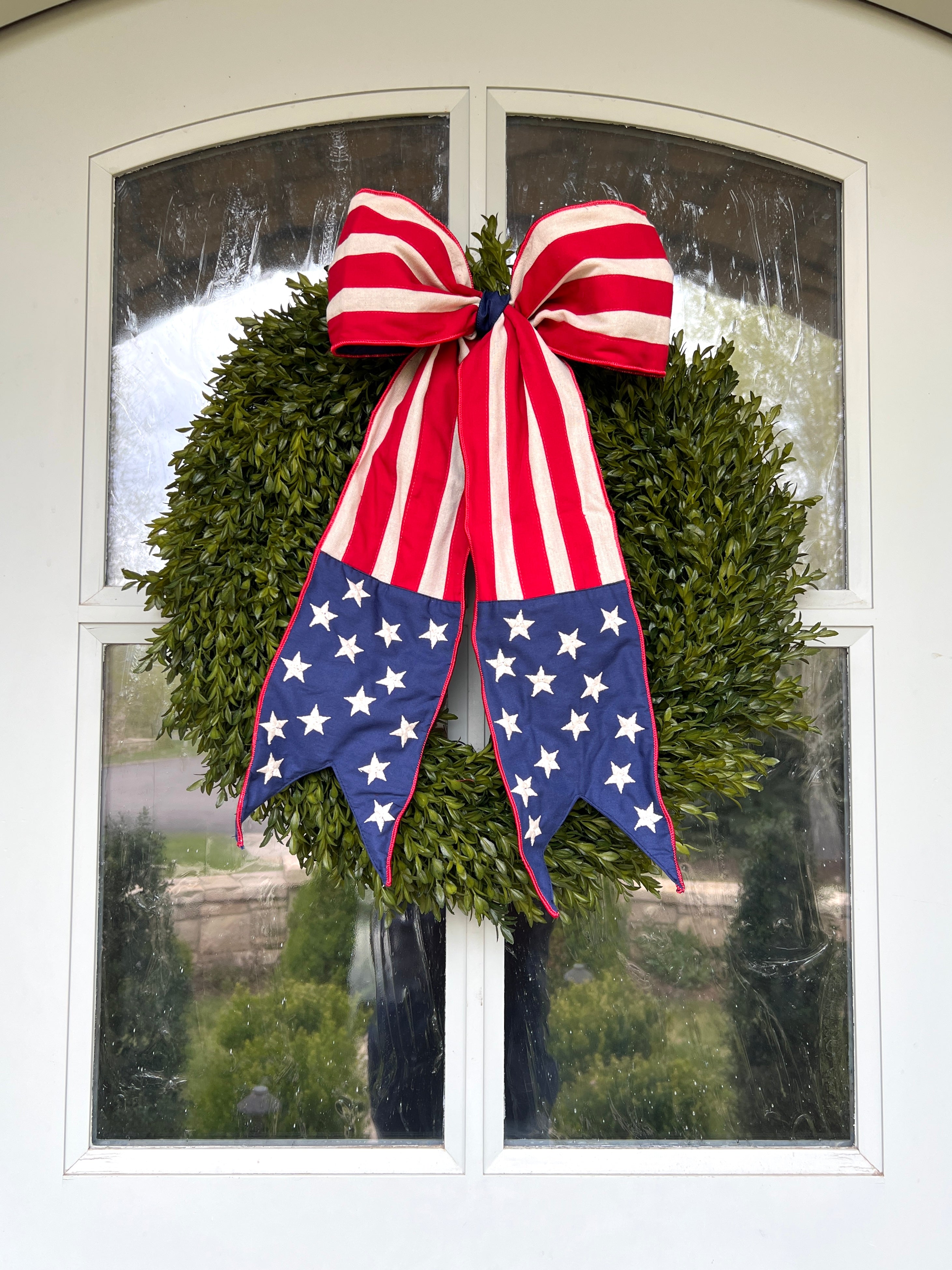 Star Spangled Wreath Bow