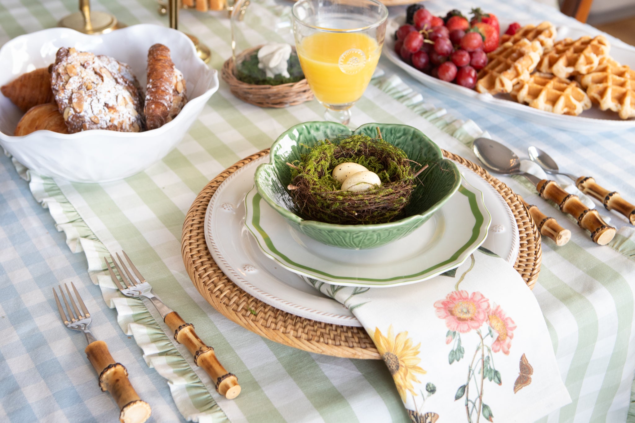 Natural Bamboo 5 Piece Place Setting