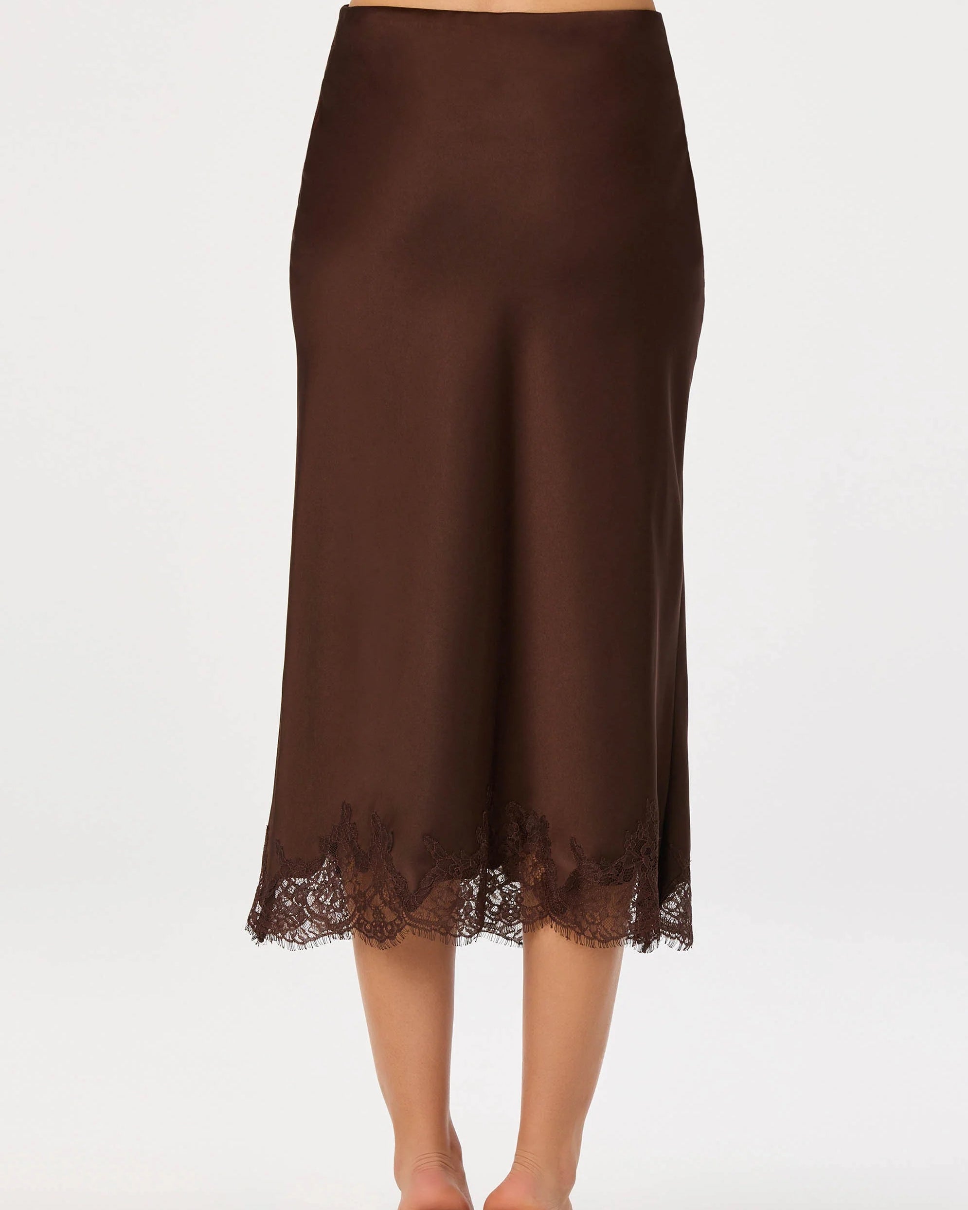 Blossom Satin Midi Skirt