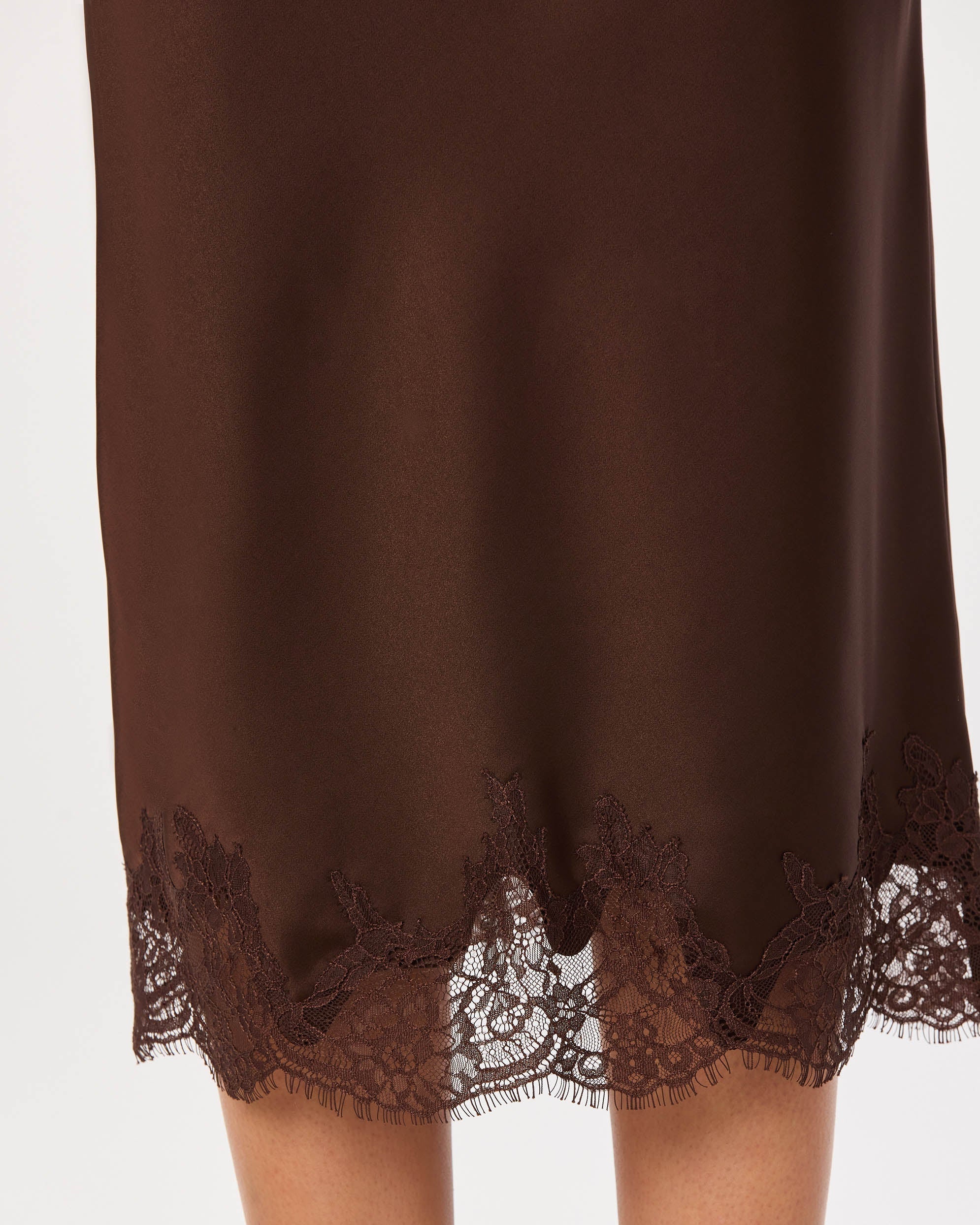 Blossom Satin Midi Skirt