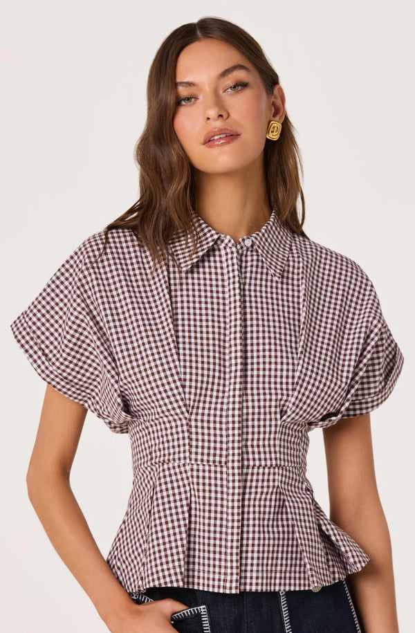 Beck Gingham Top