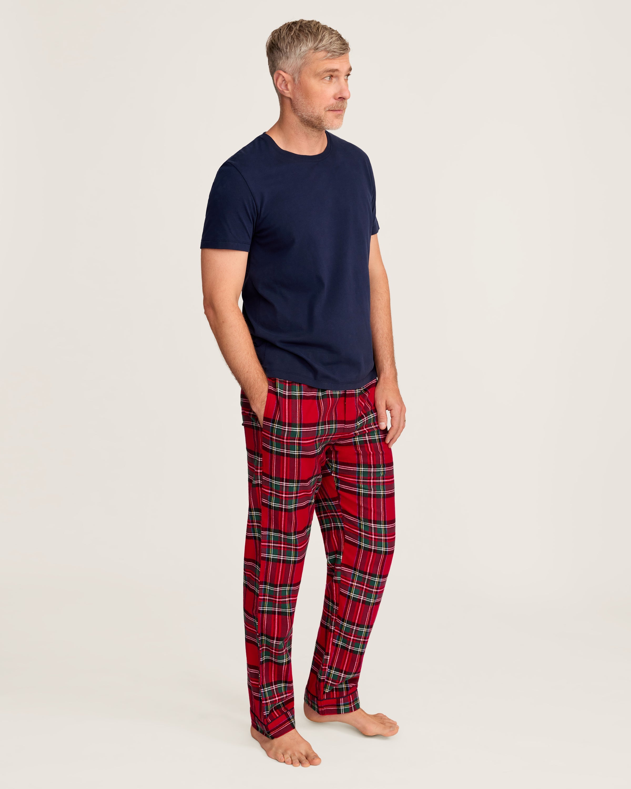 Men's Brushed Twill Pajama Pant in Imperial Tartan