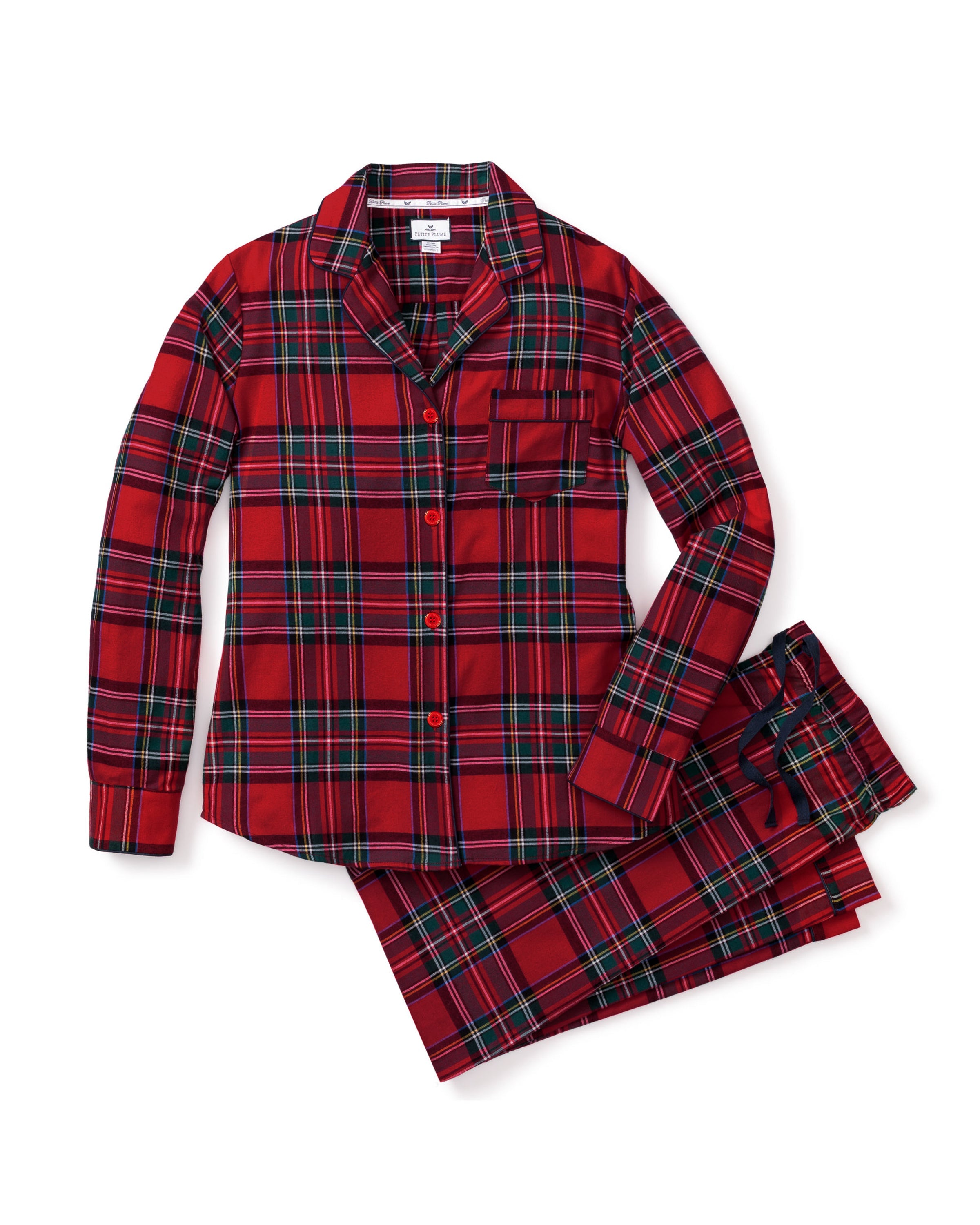 Women's Brushed Twill Pajama Set in Imperial Tartan