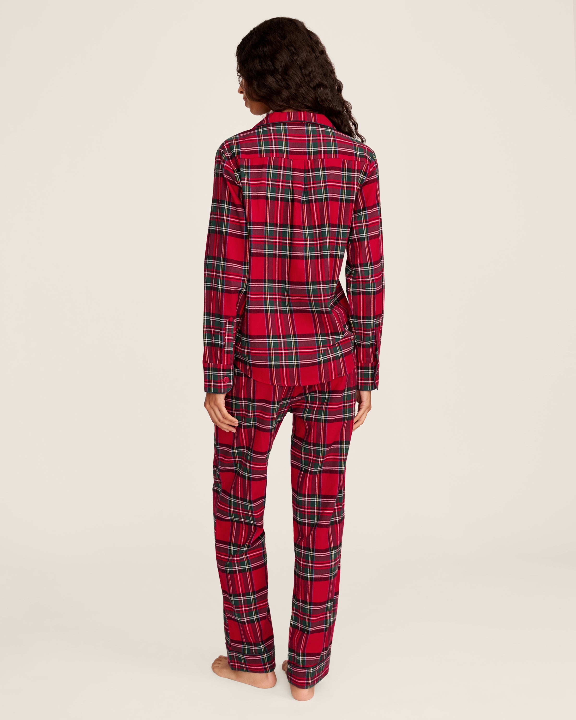 Women's Brushed Twill Pajama Set in Imperial Tartan