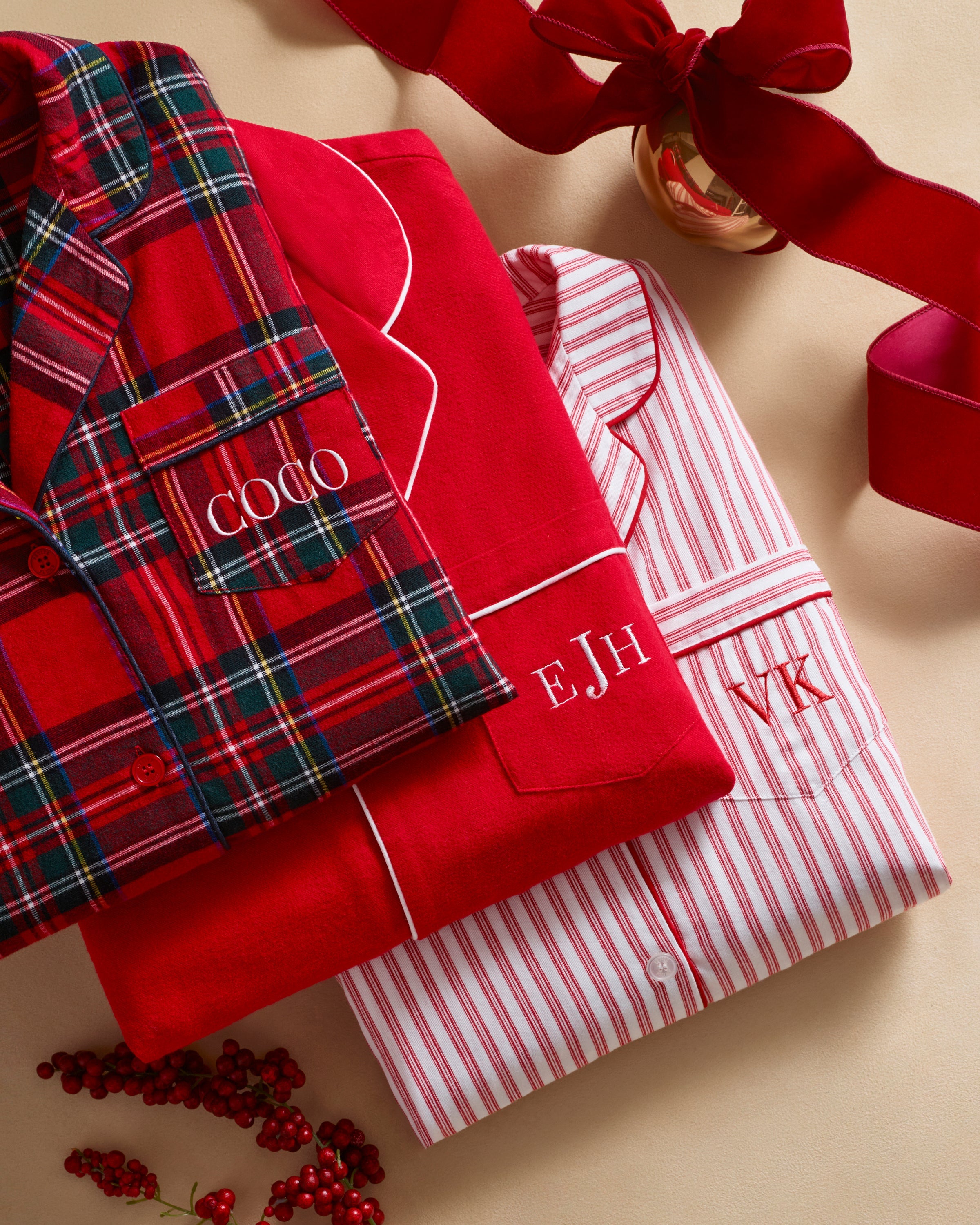 Women's Brushed Twill Pajama Set in Imperial Tartan