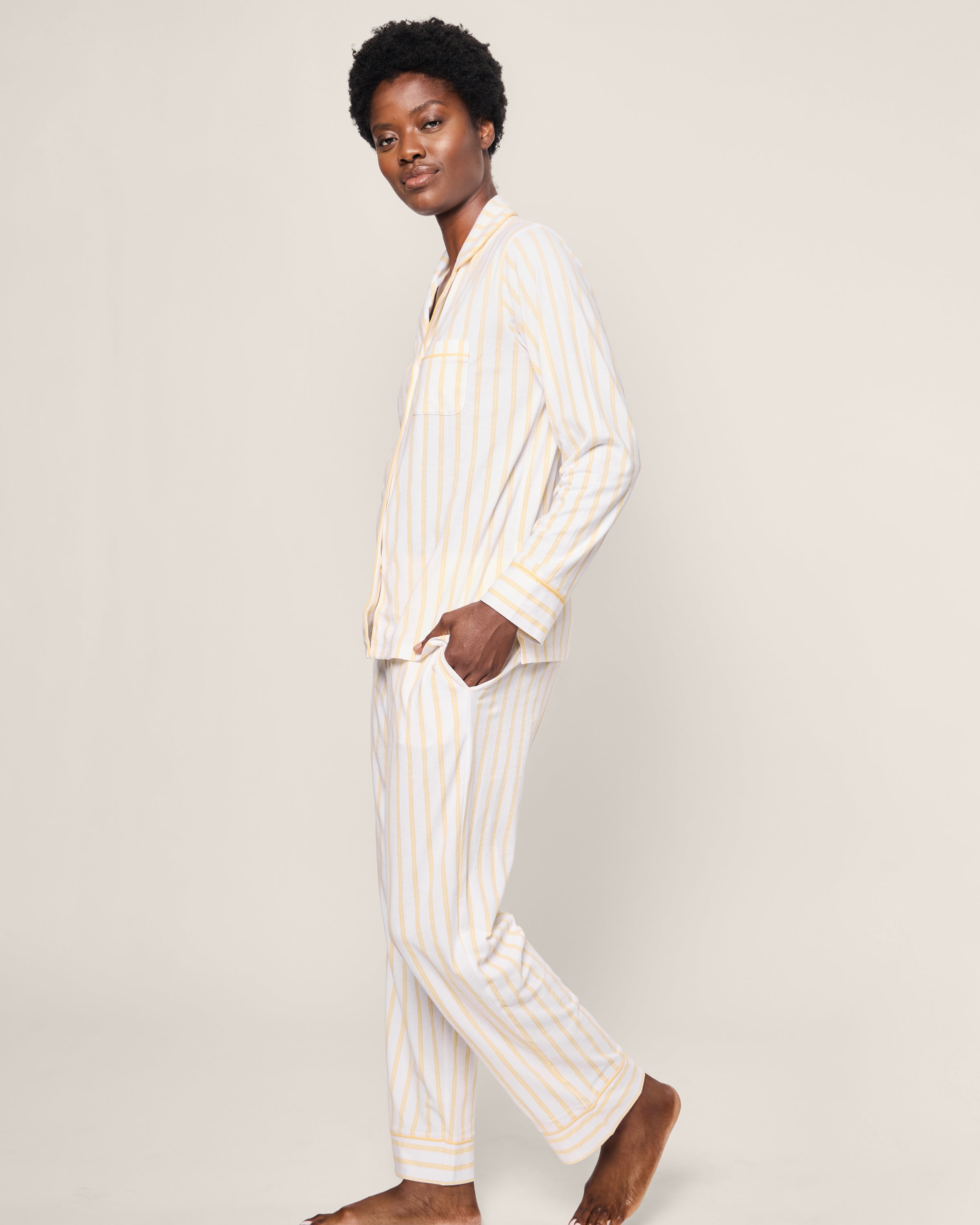 Women's Pima Pajama in Sunny Stripe