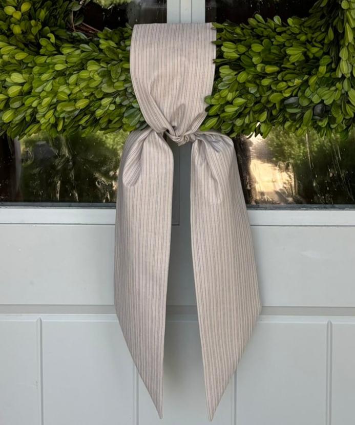 Pin Stripe Wreath Sash