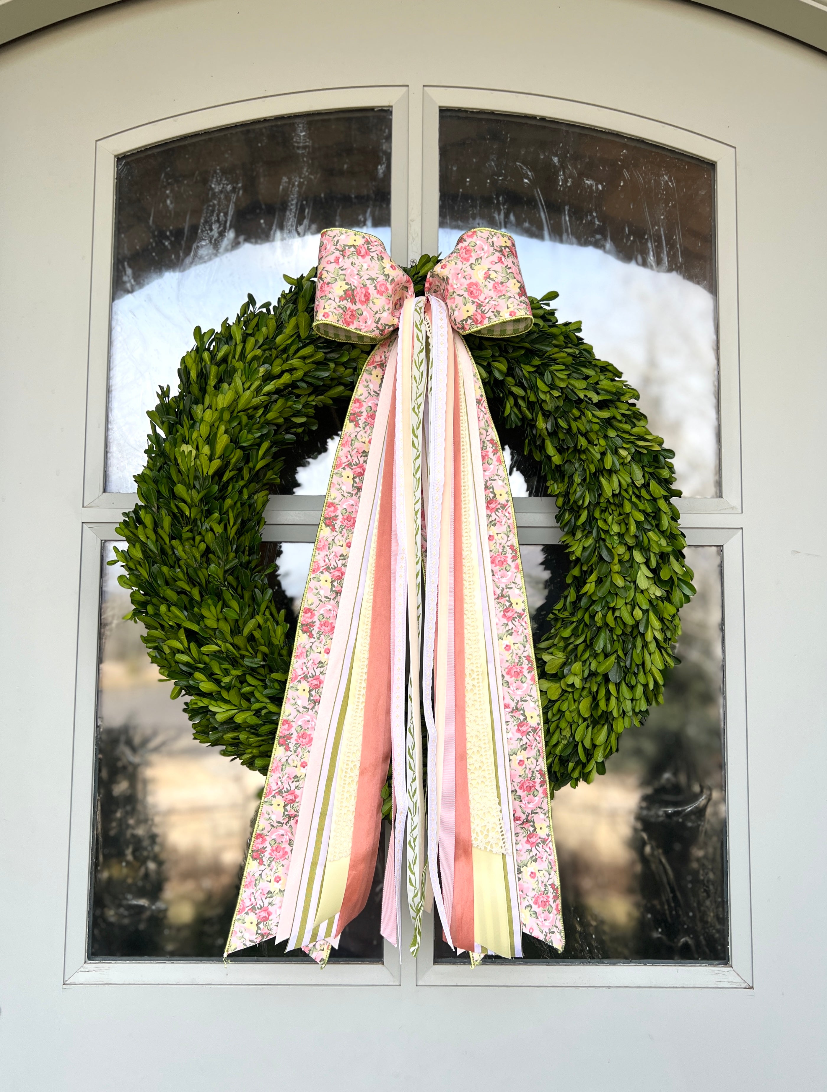 English Rose Wreath Ribbon
