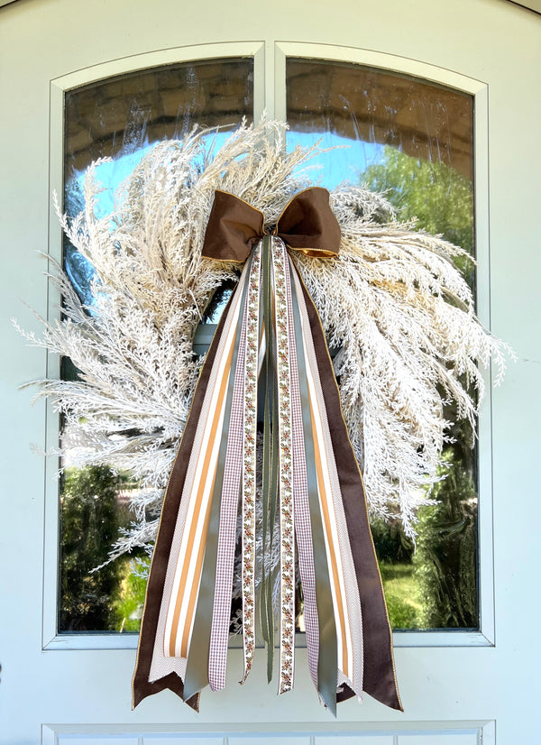 Golden Harvest Wreath Ribbon