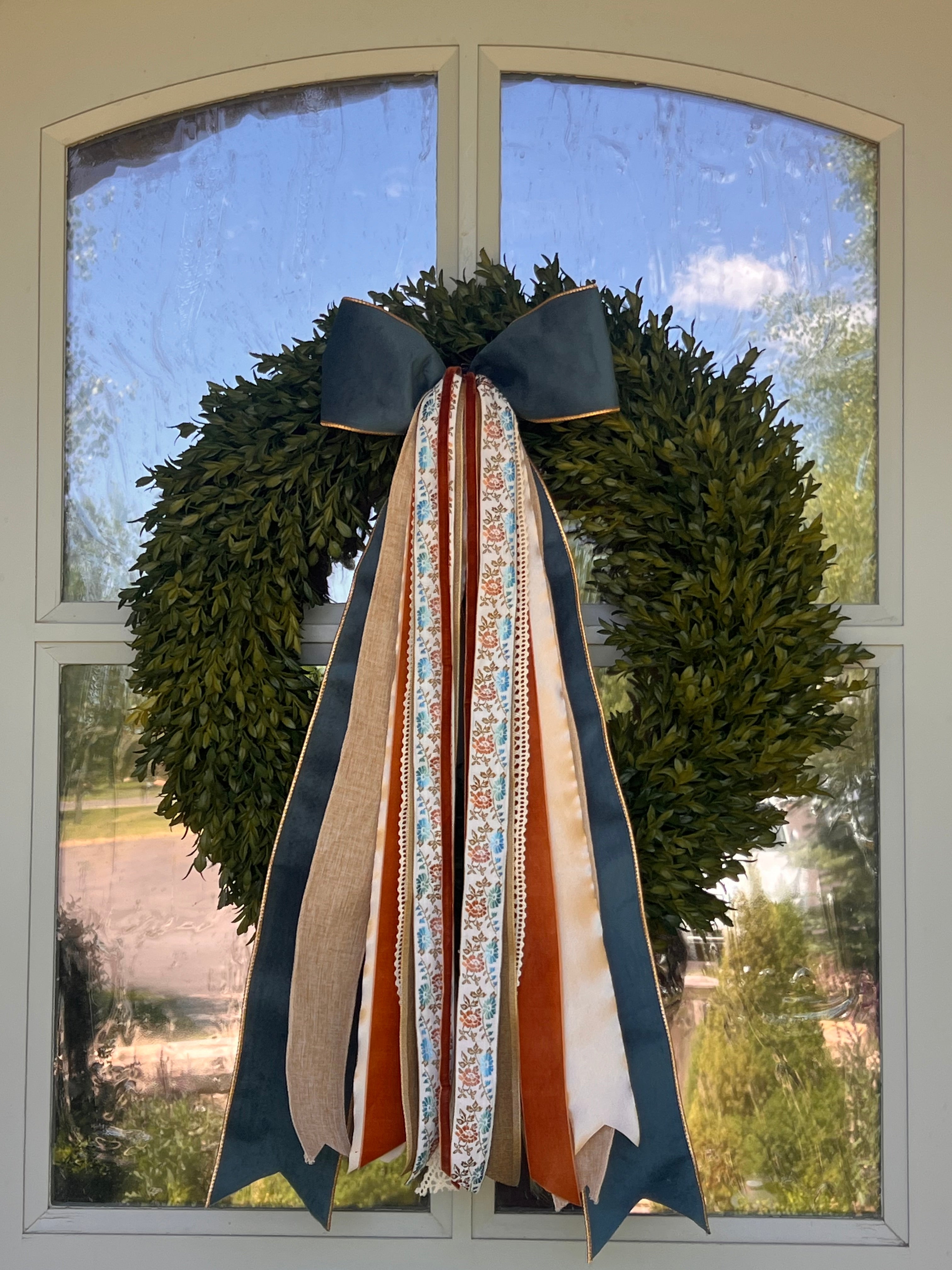 Copper Bloom Wreath Ribbon