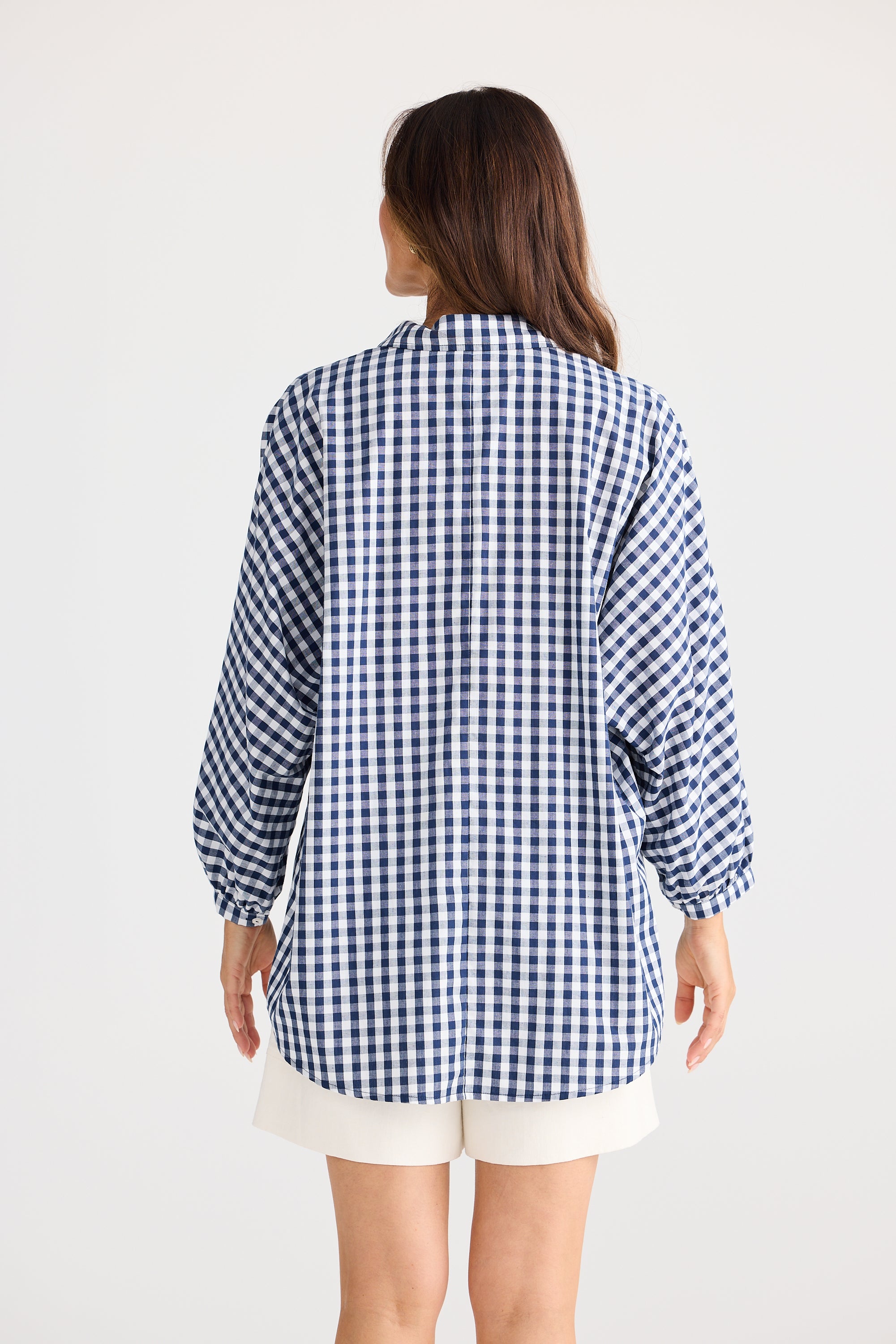 Monty Navy Gingham Shirt