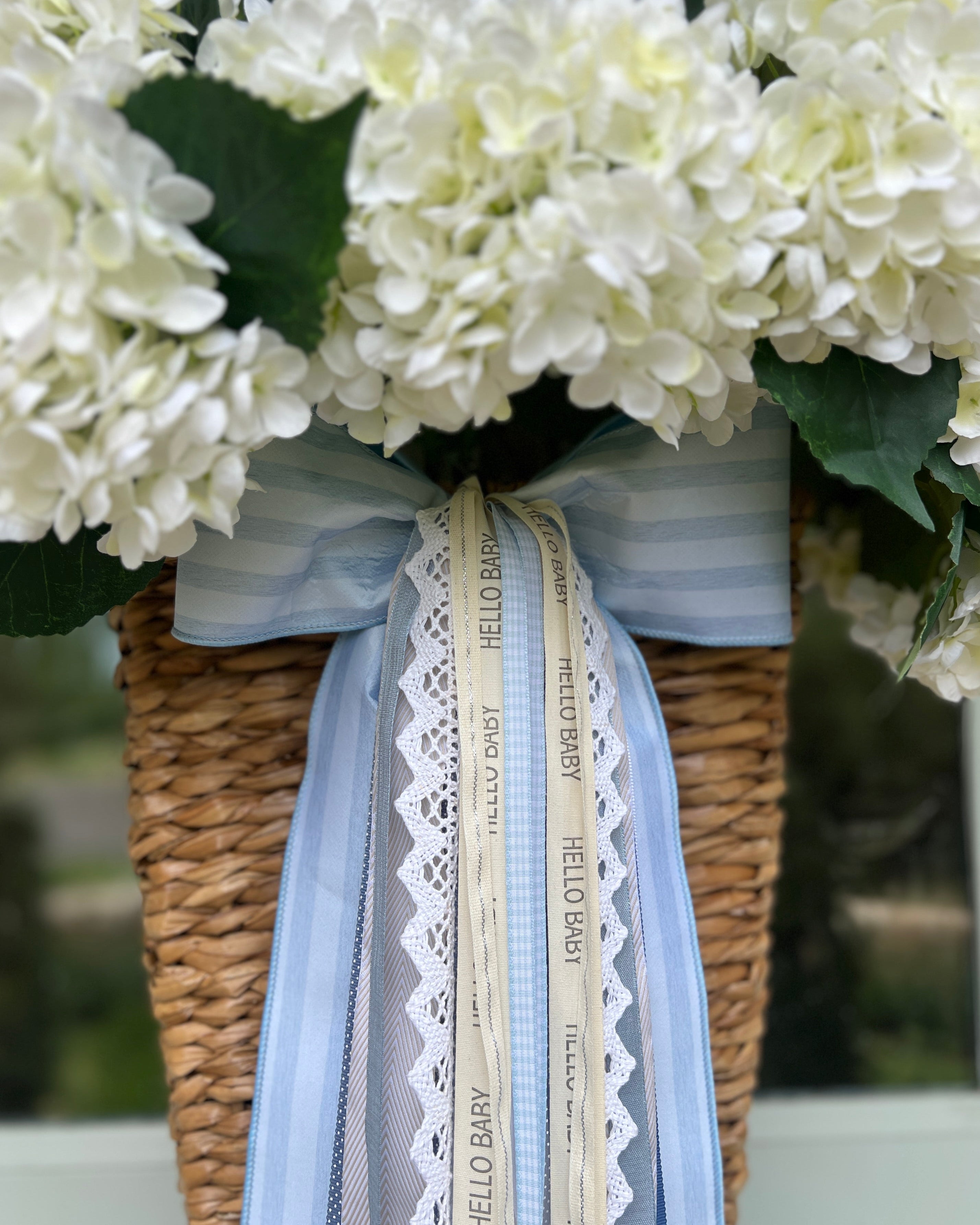 It's a Boy Wreath Ribbon