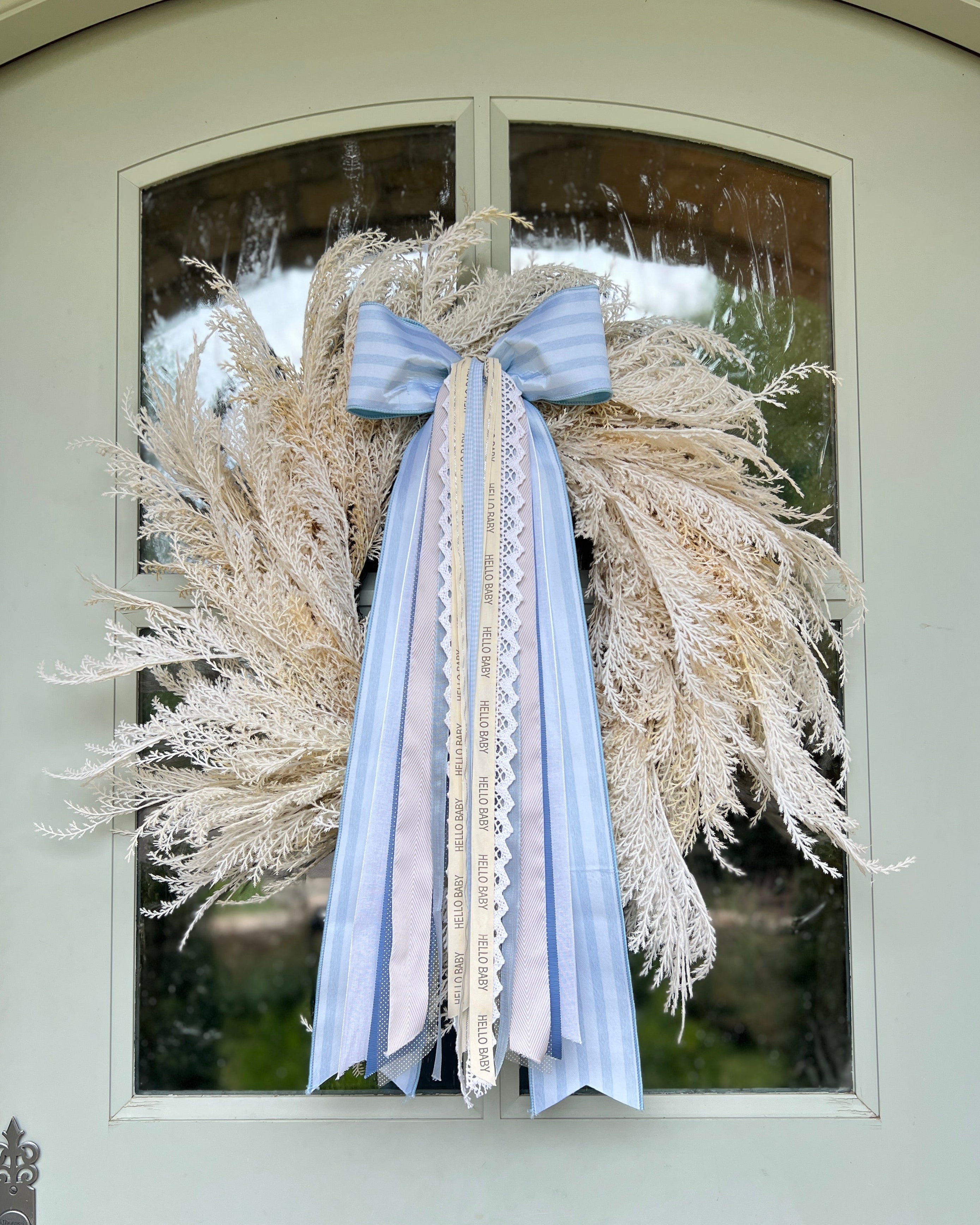 It's a Boy Wreath Ribbon
