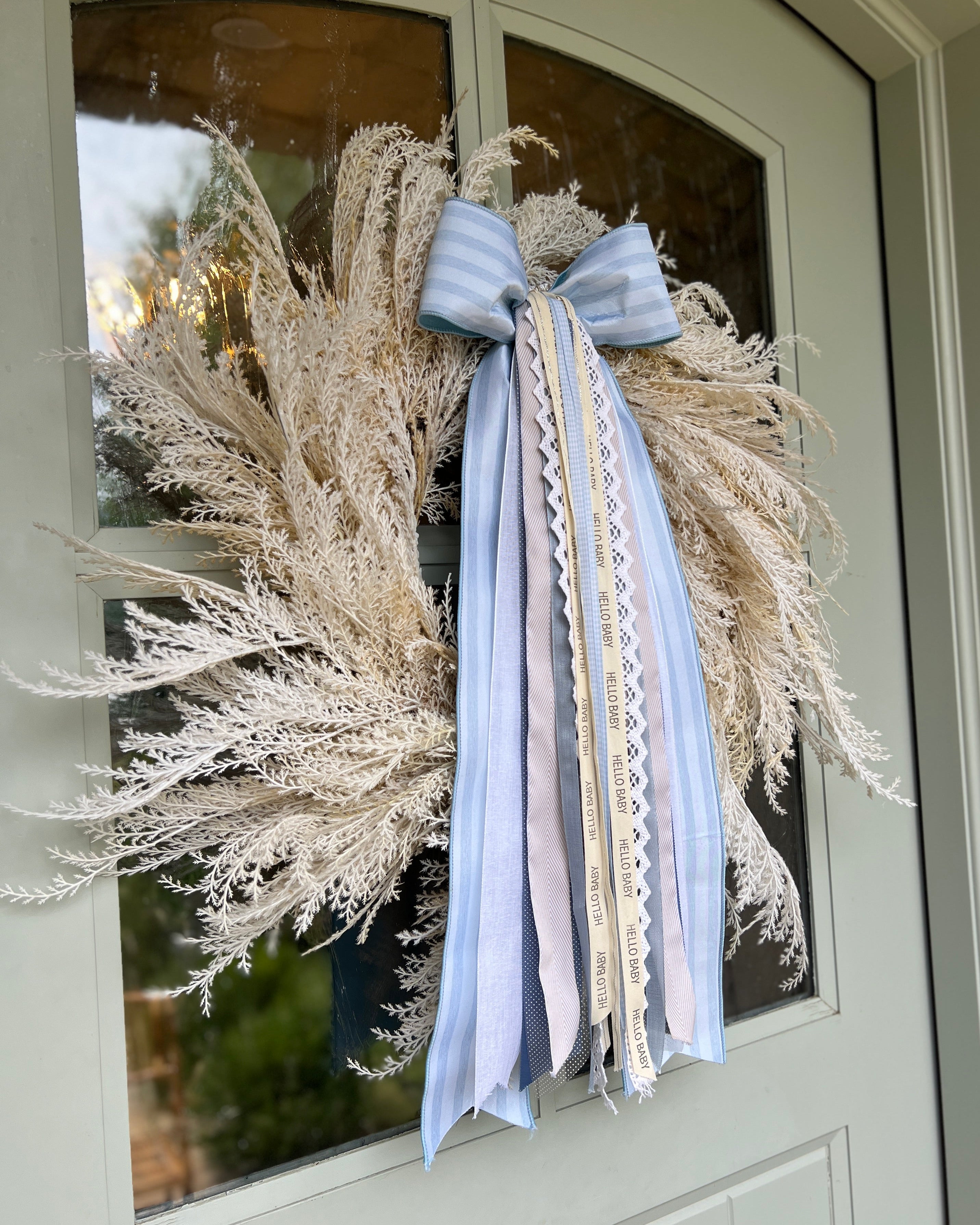 It's a Boy Wreath Ribbon