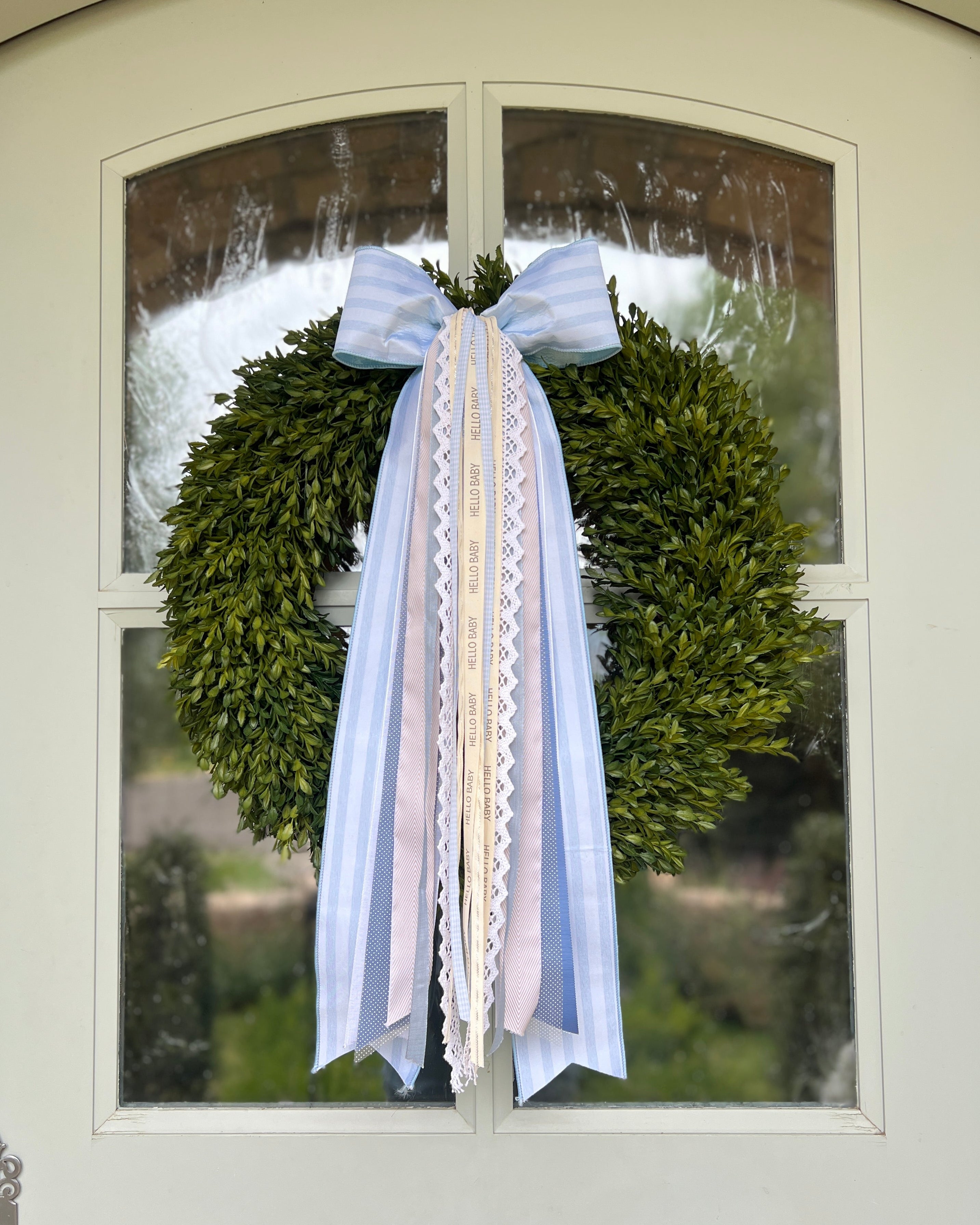 It's a Boy Wreath Ribbon