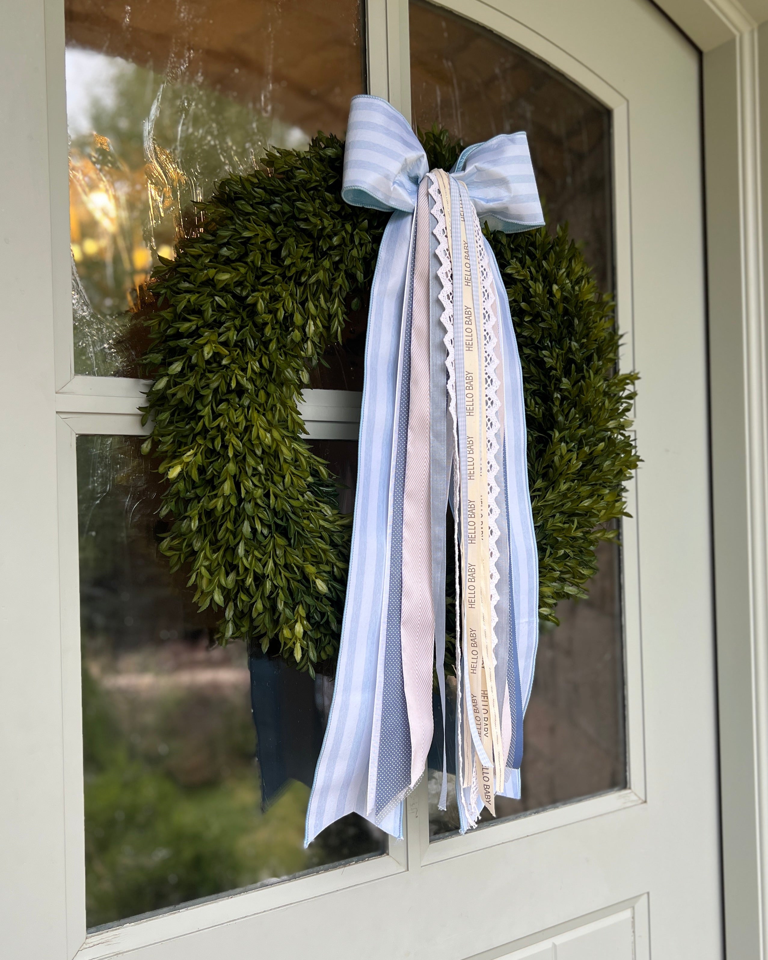 It's a Boy Wreath Ribbon