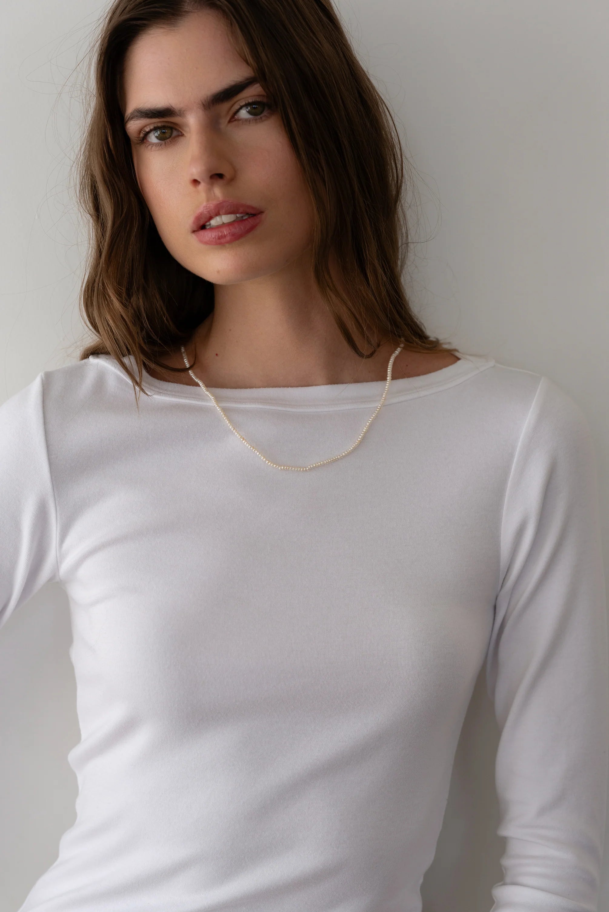 The Baby Rib Boat Neck Top