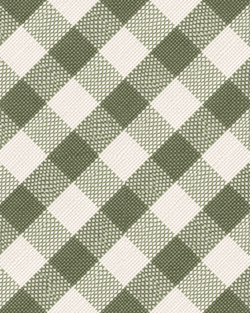 Bristol Check Pillow in Fern
