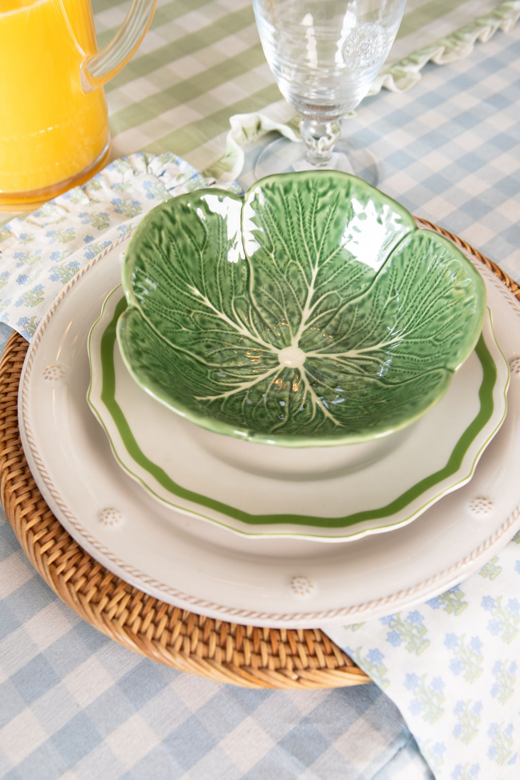 Green Icing on the Cake Salad Plate