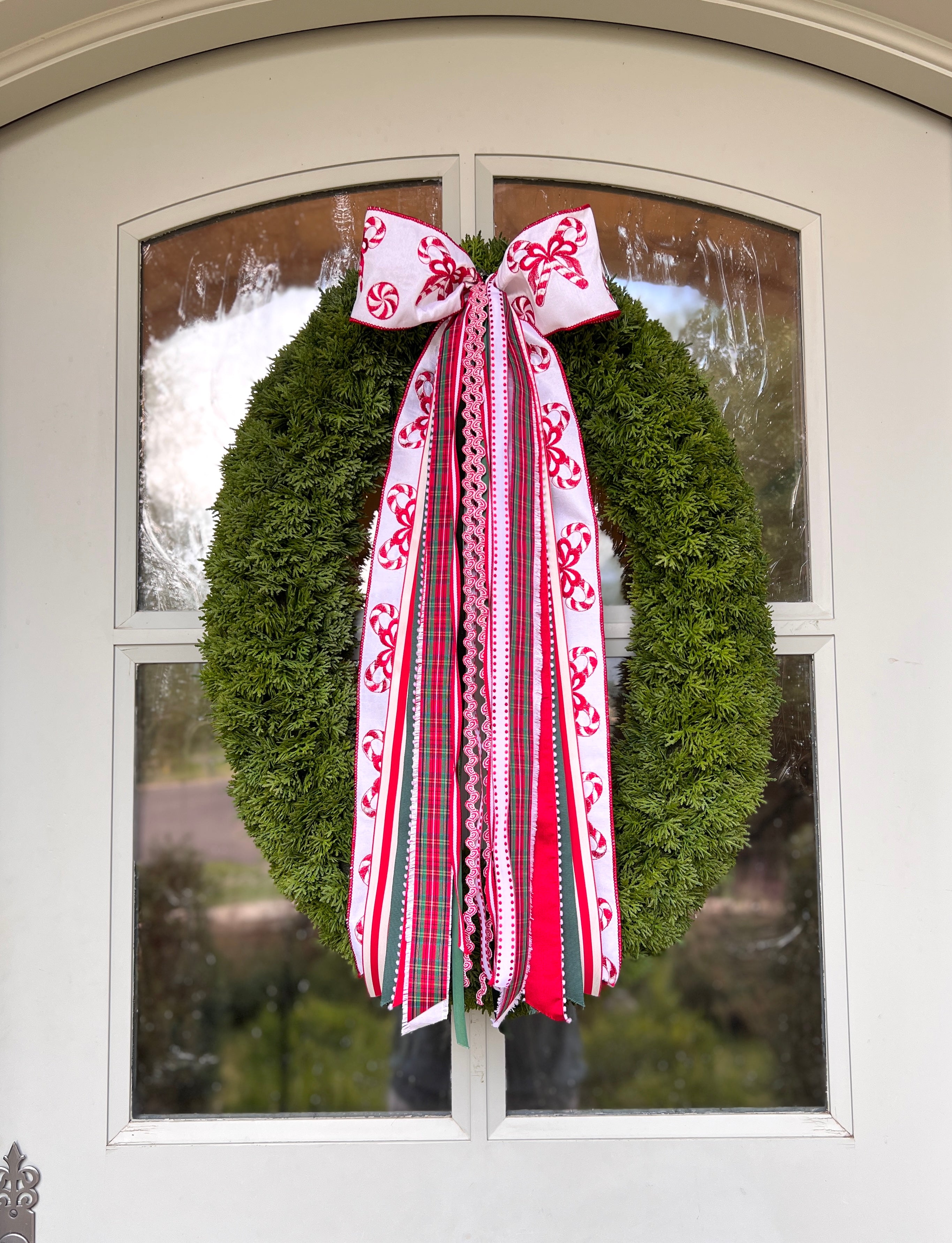Peppermint & Pine Wreath Ribbon