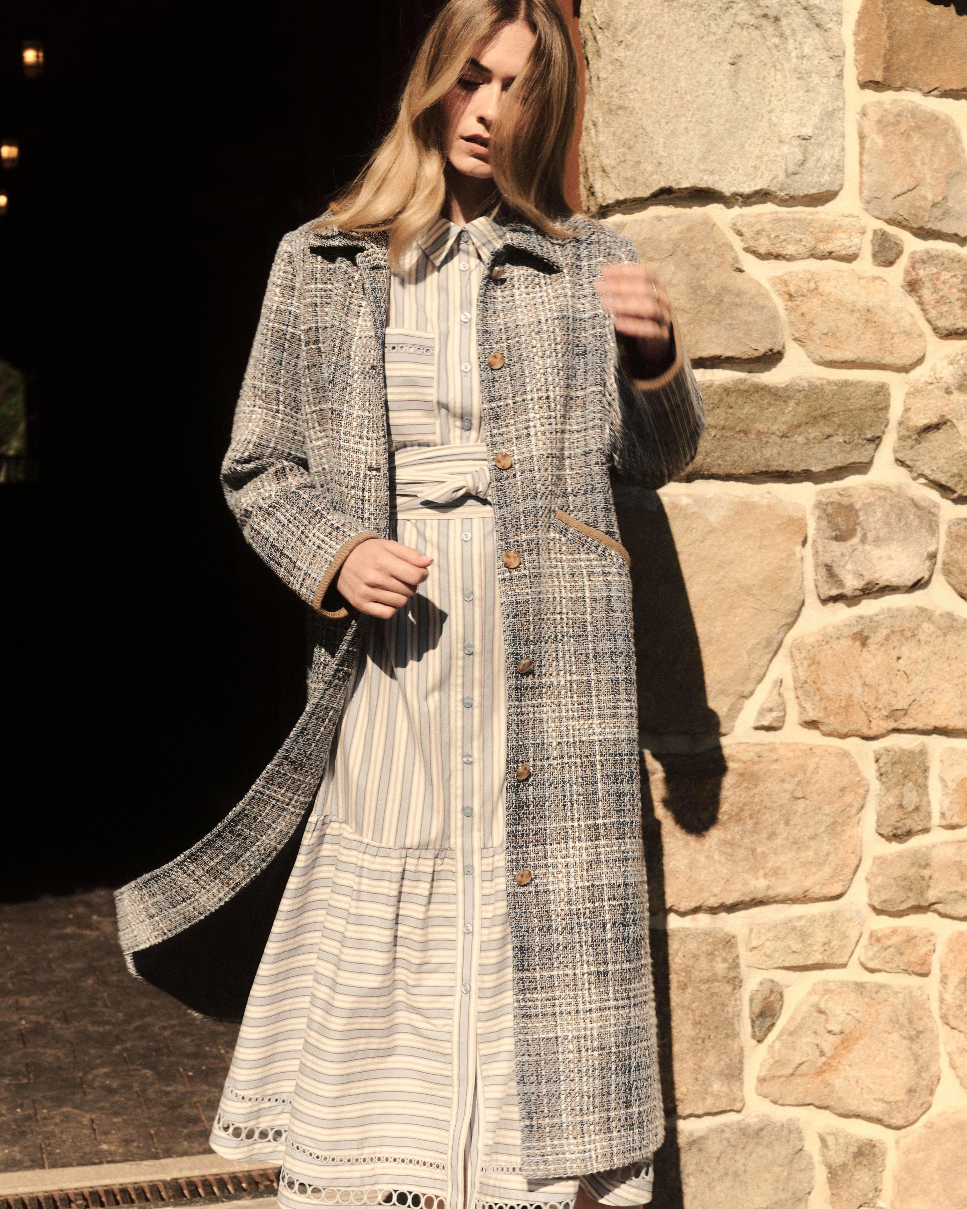 Sheridan Tweed Long Jacket
