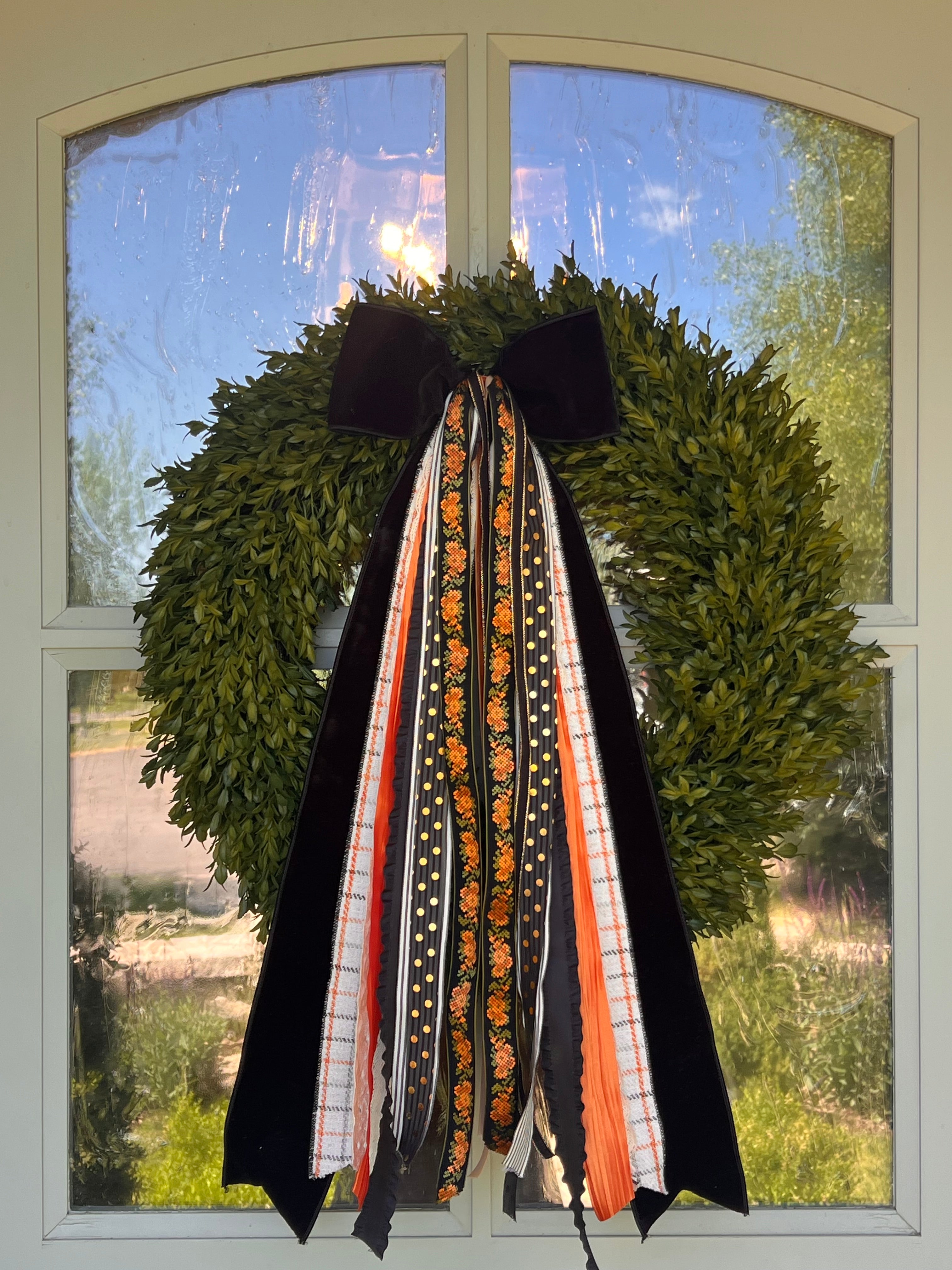 Midnight Harvest Wreath Ribbon