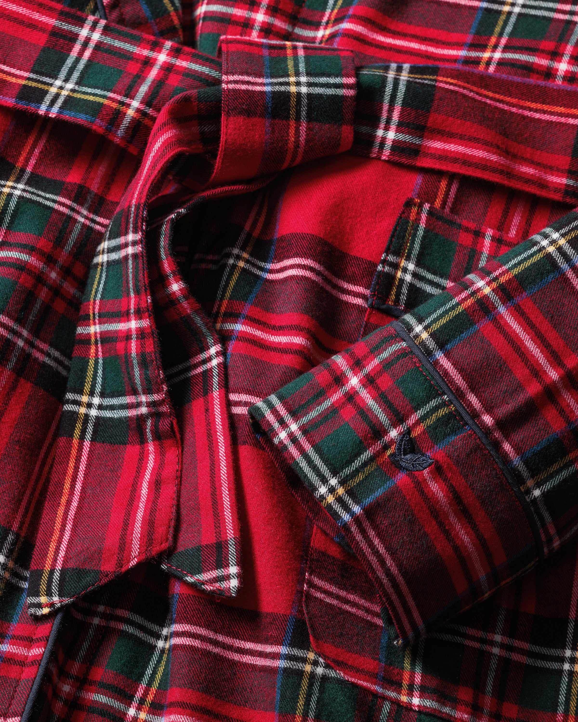 Kid's Brushed Twill Robe in Imperial Tartan