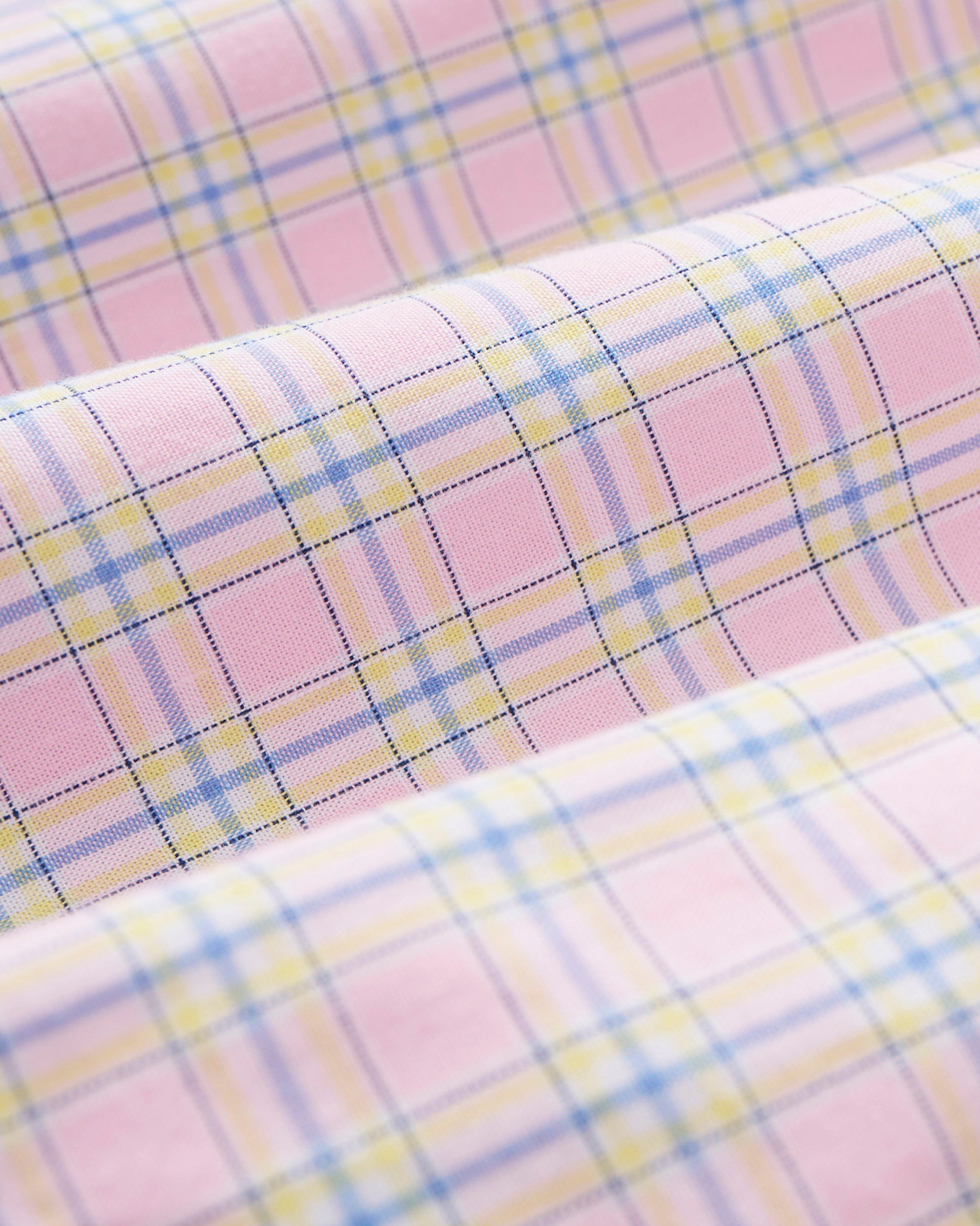 Kid's Twill Colette Short Set in Peony Plaid