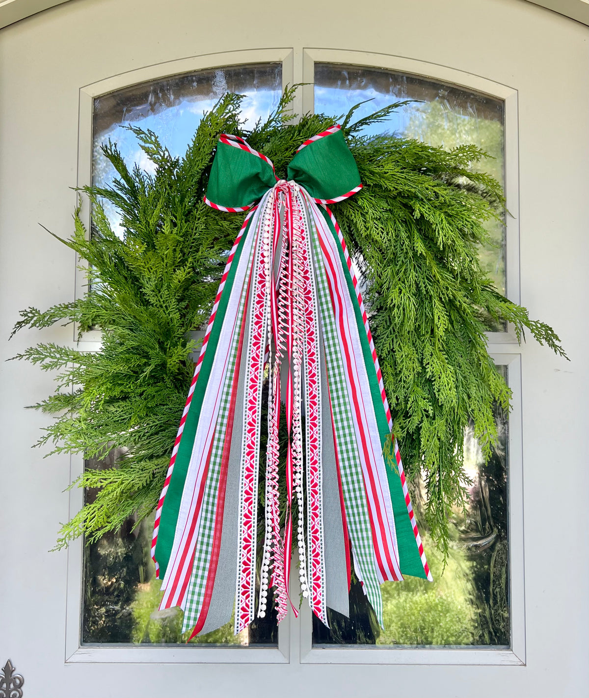 christmas wreath ribbons