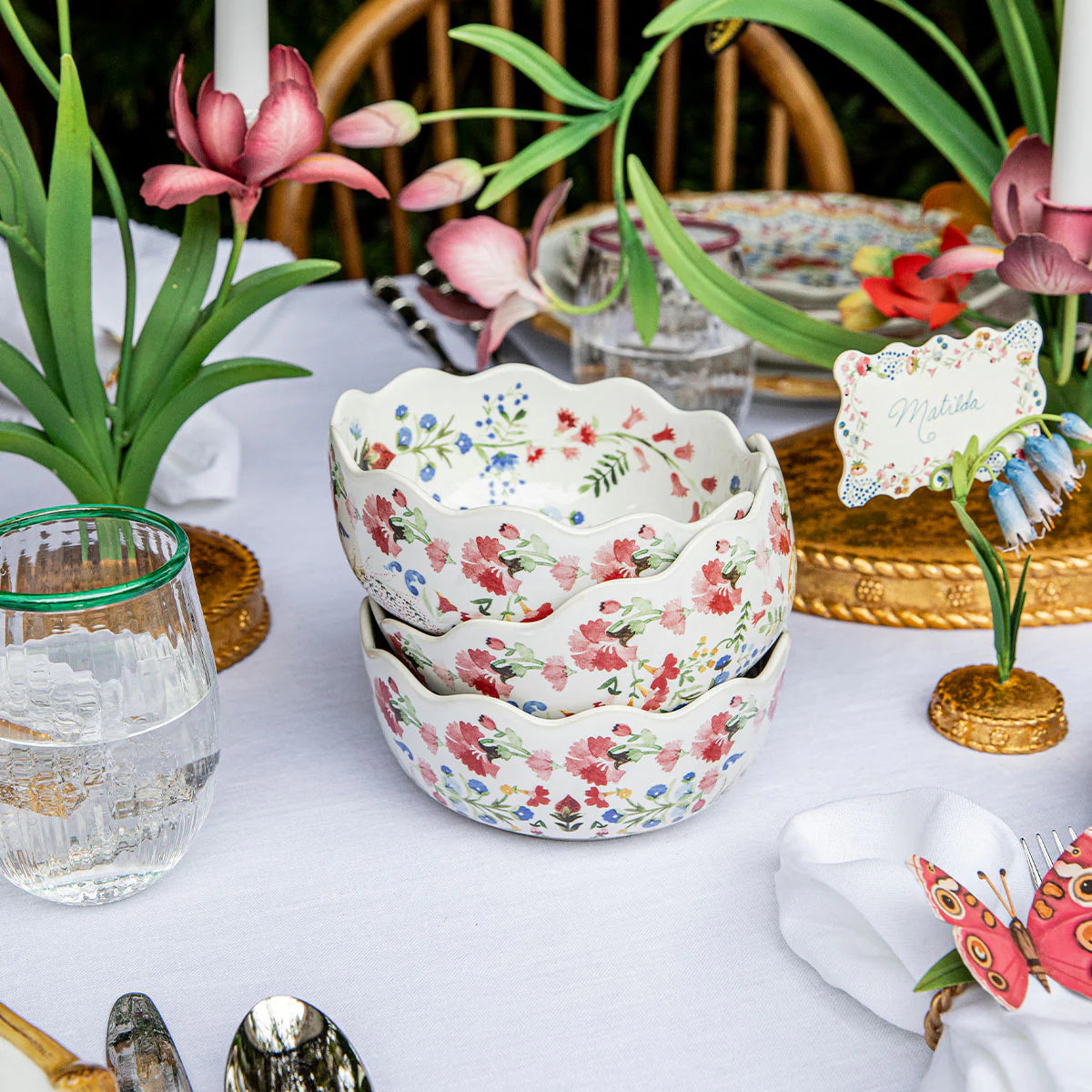 Sofia Cereal/Ice Cream Bowl Set of 4