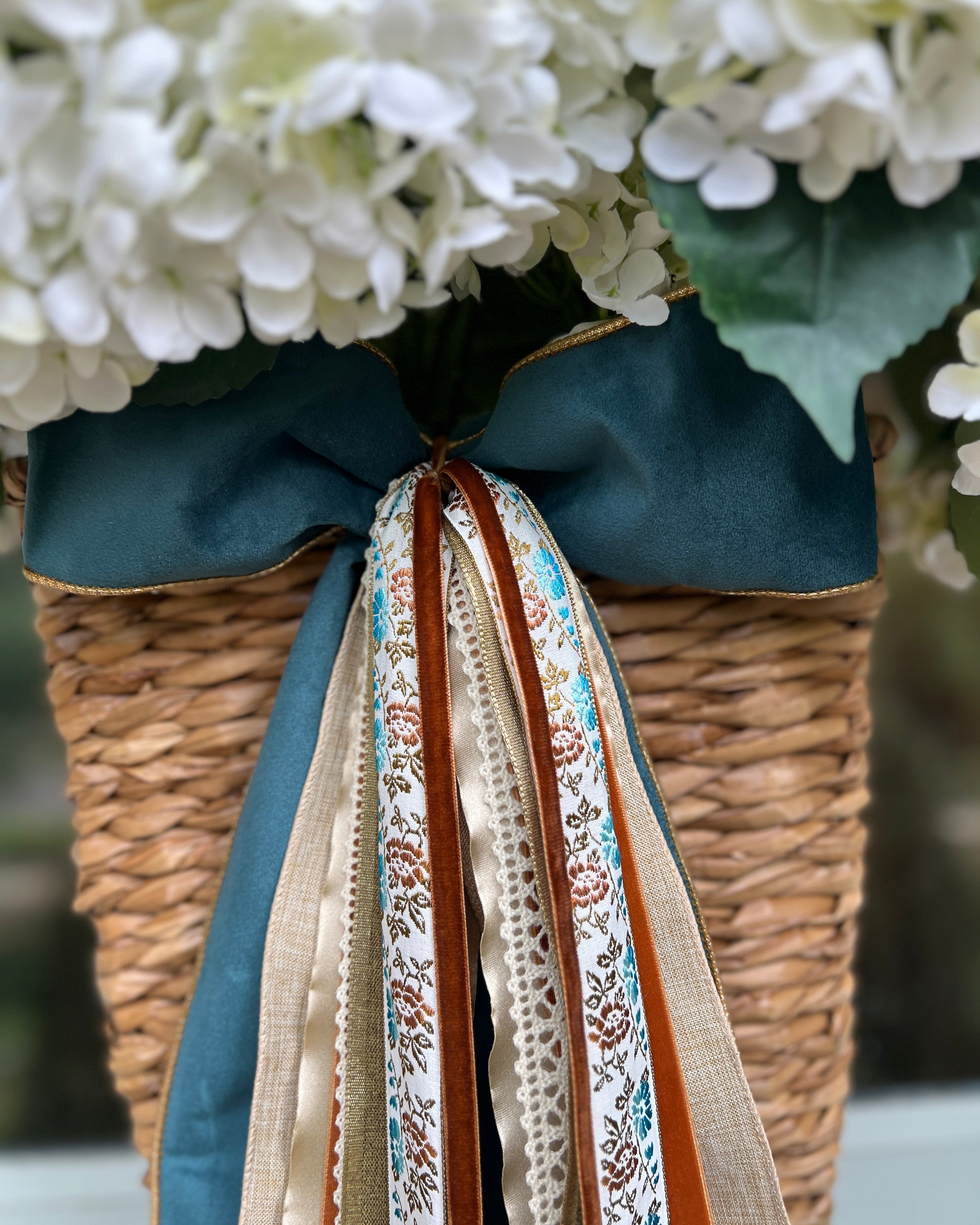 Copper Bloom Wreath Ribbon