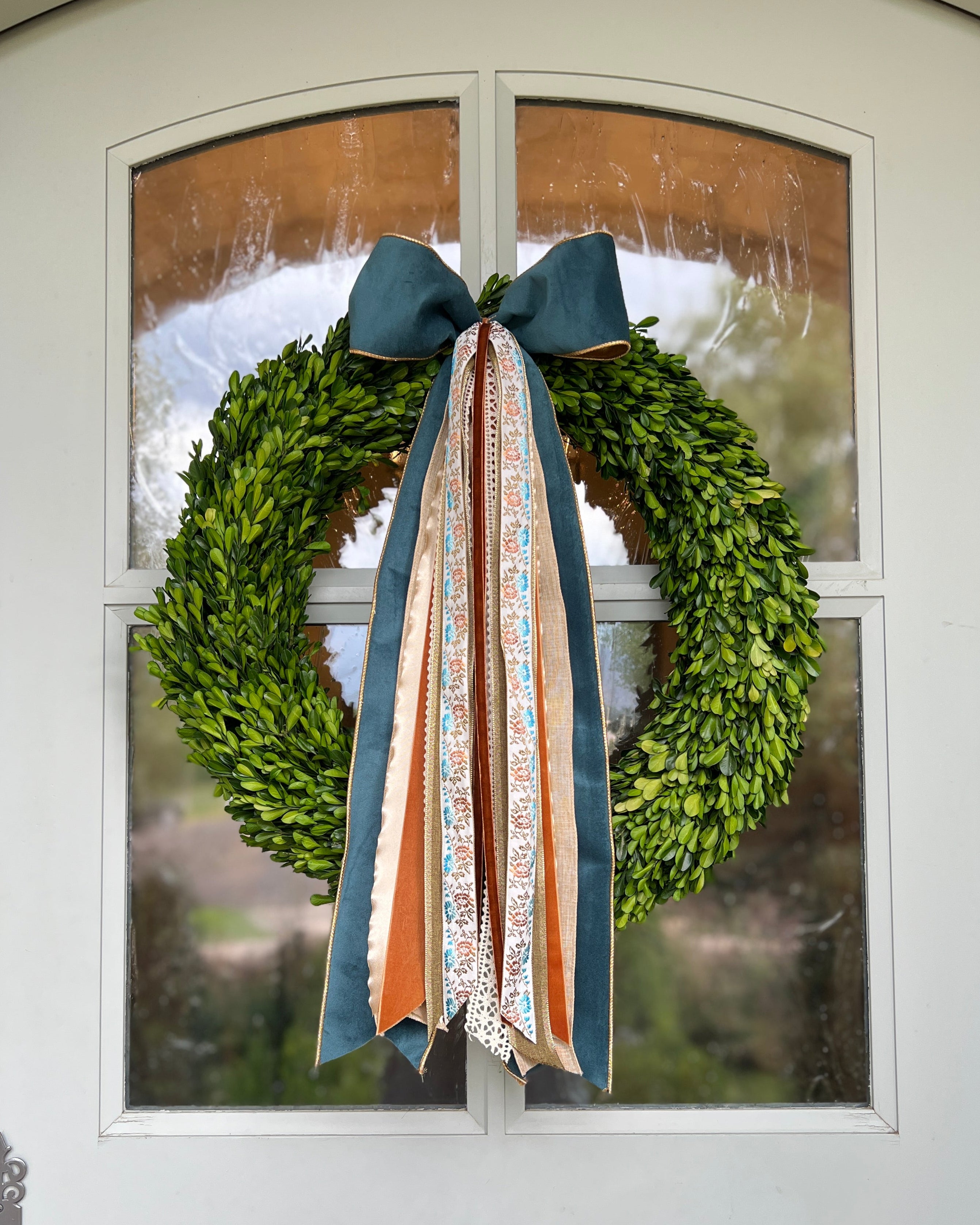 Copper Bloom Wreath Ribbon