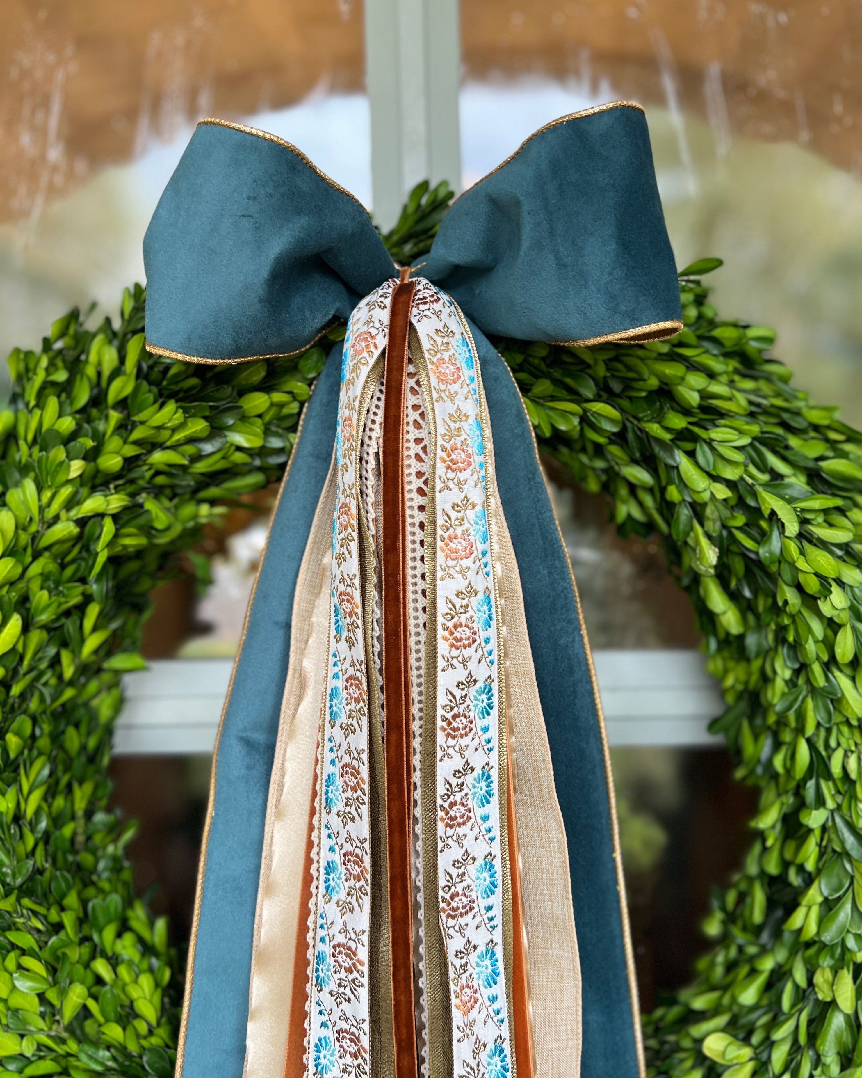 Copper Bloom Wreath Ribbon