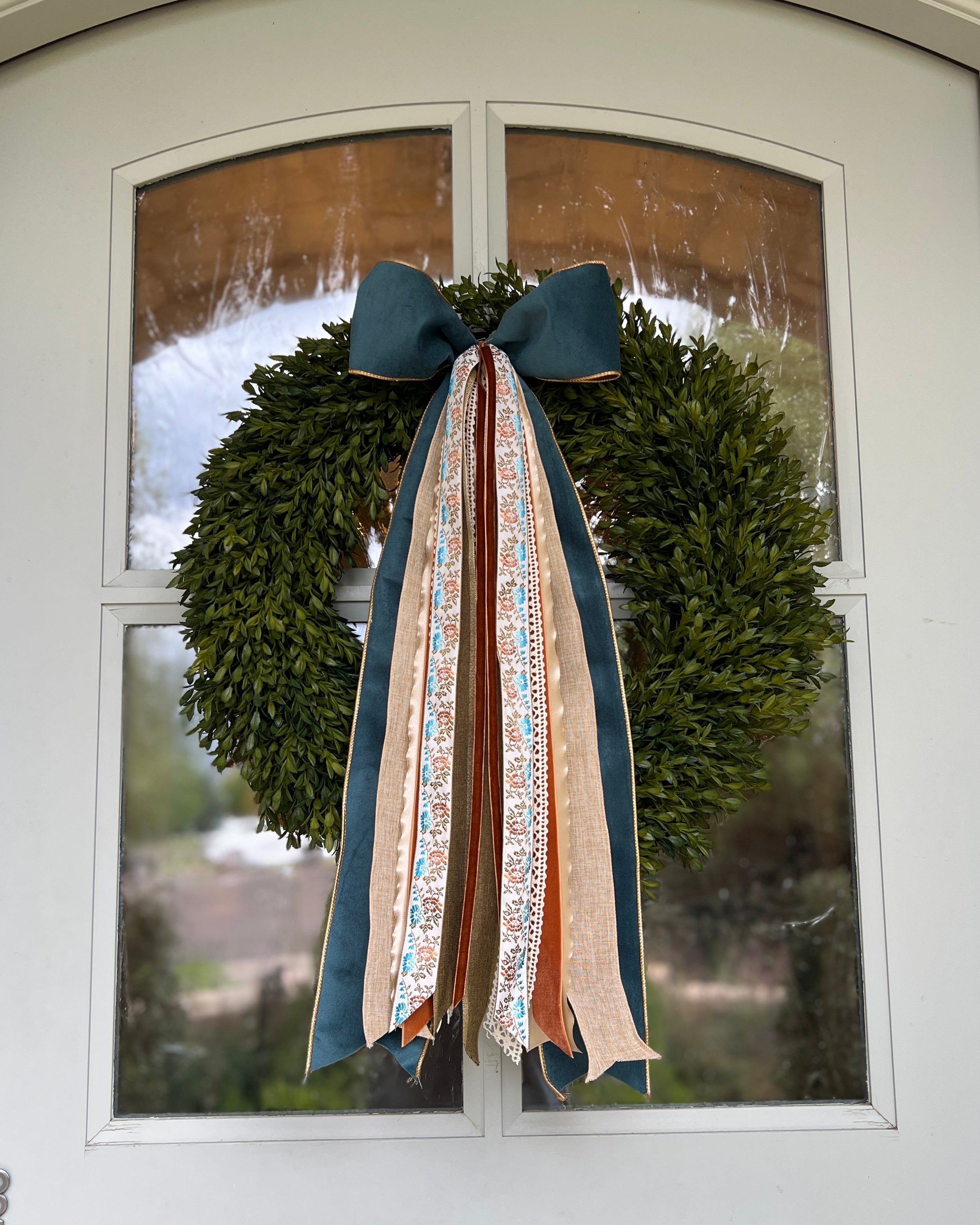 Copper Bloom Wreath Ribbon