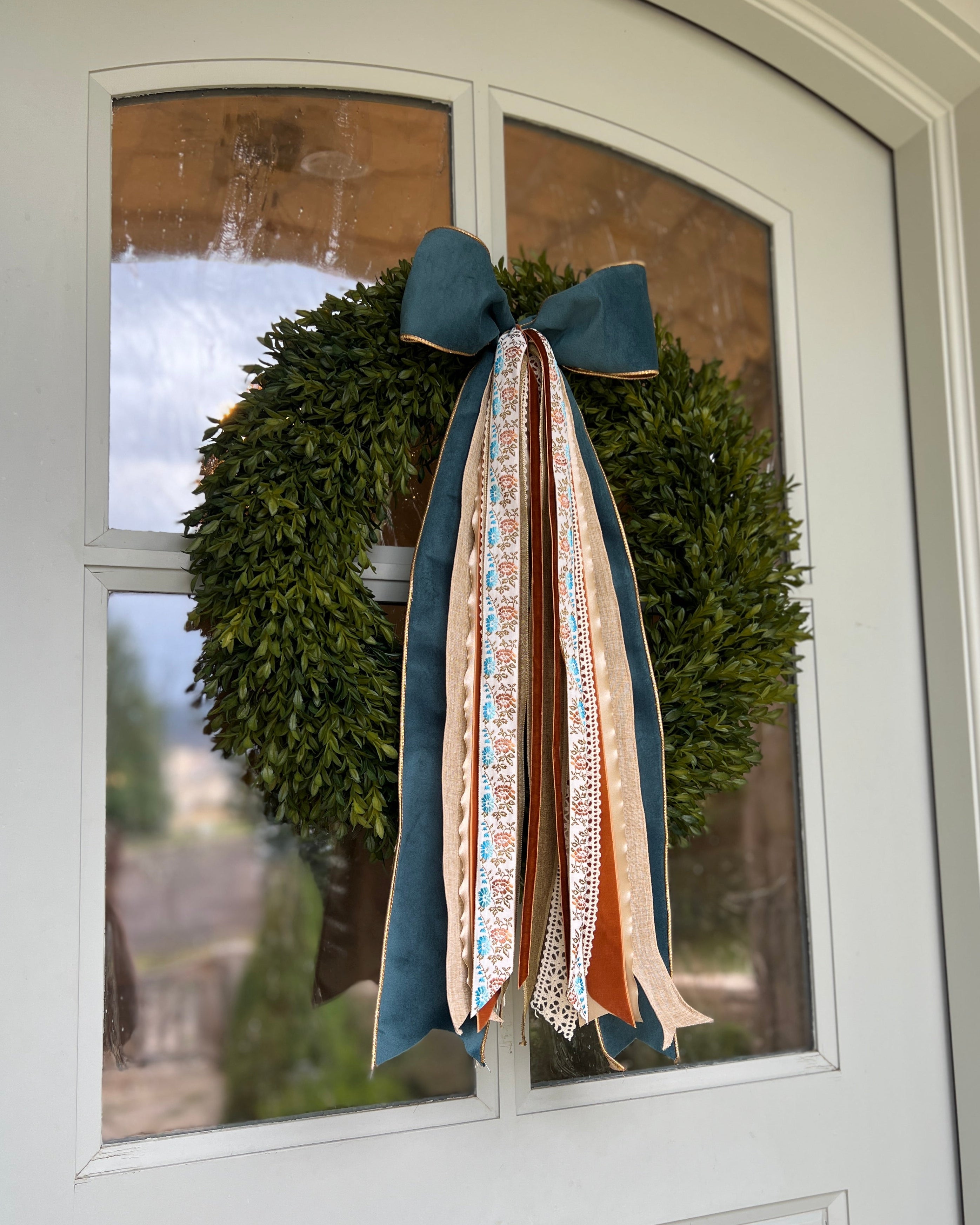 Copper Bloom Wreath Ribbon
