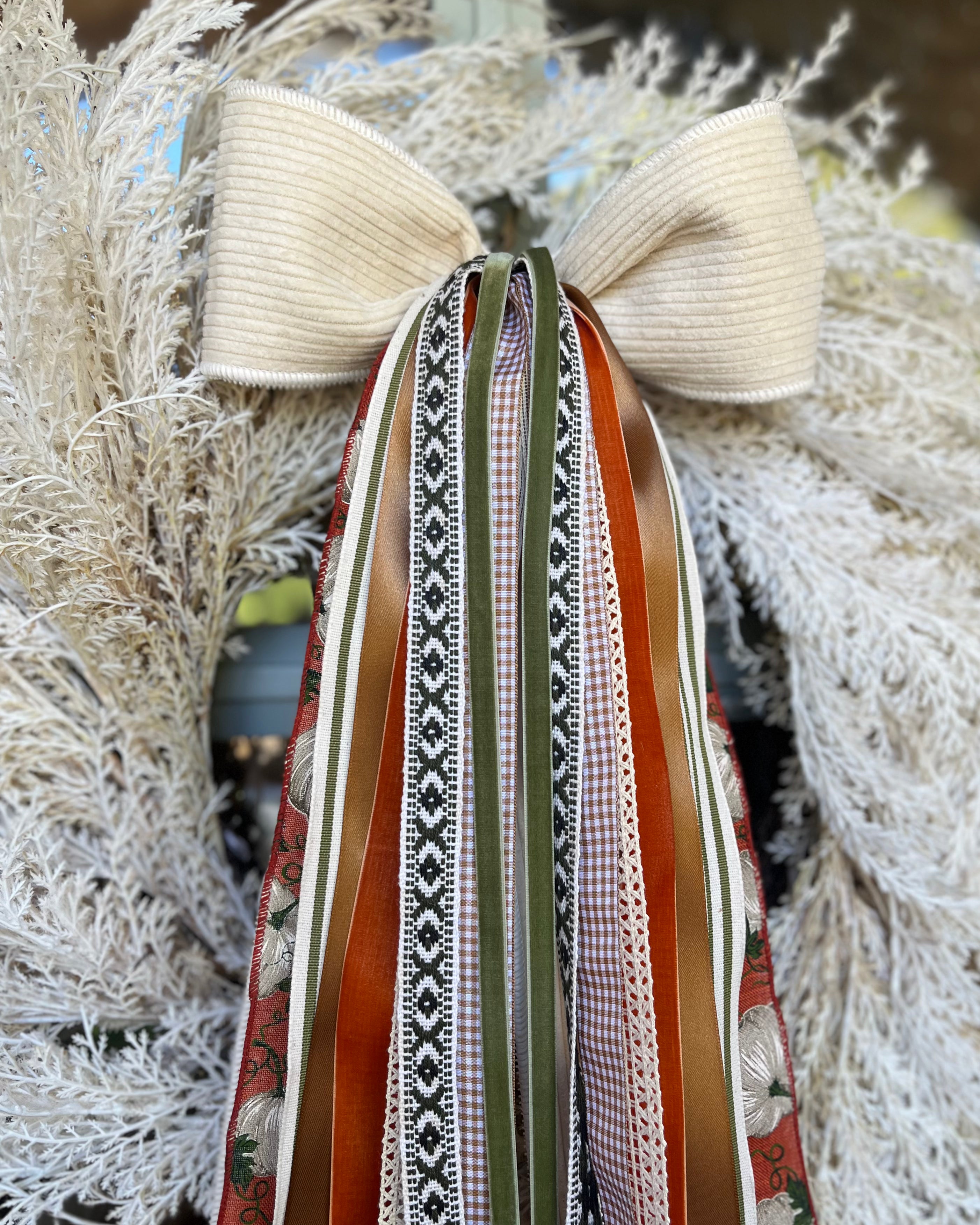 Harvest Hayride Wreath Ribbon