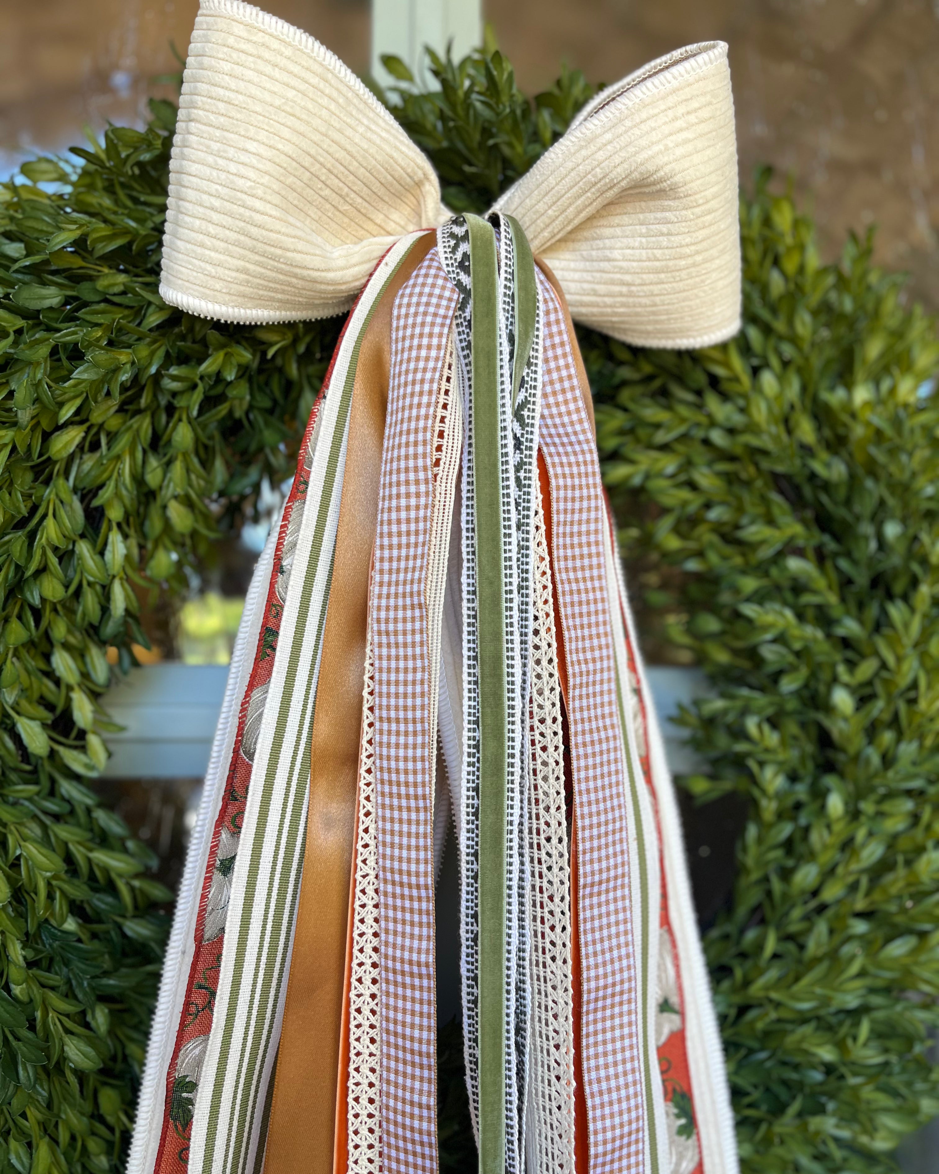 Harvest Hayride Wreath Ribbon