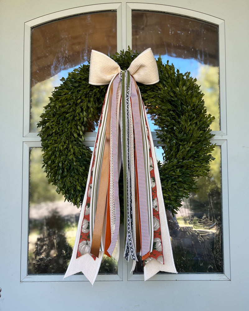 Harvest Hayride Wreath Ribbon