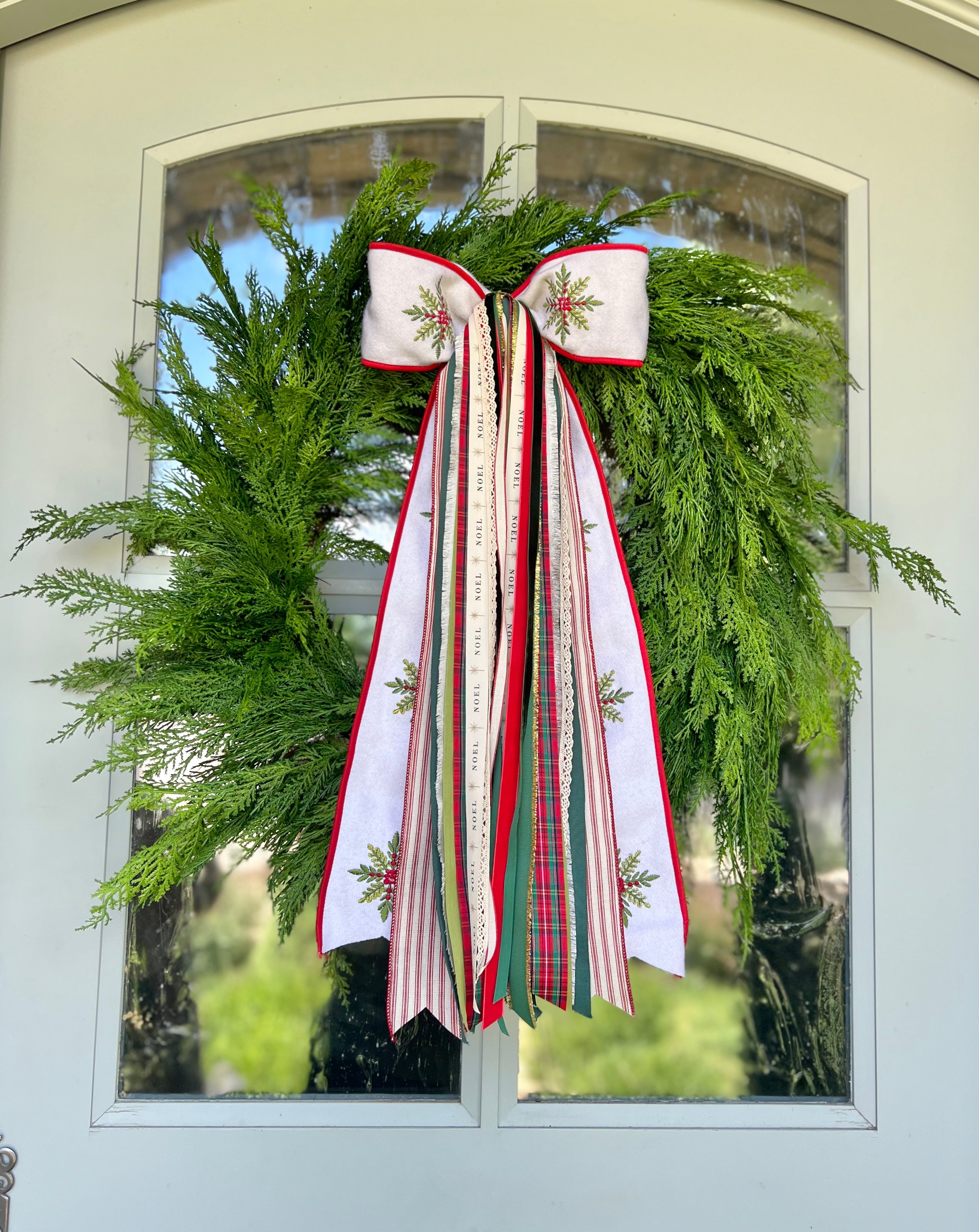 Cranberry Noel Wreath Ribbon